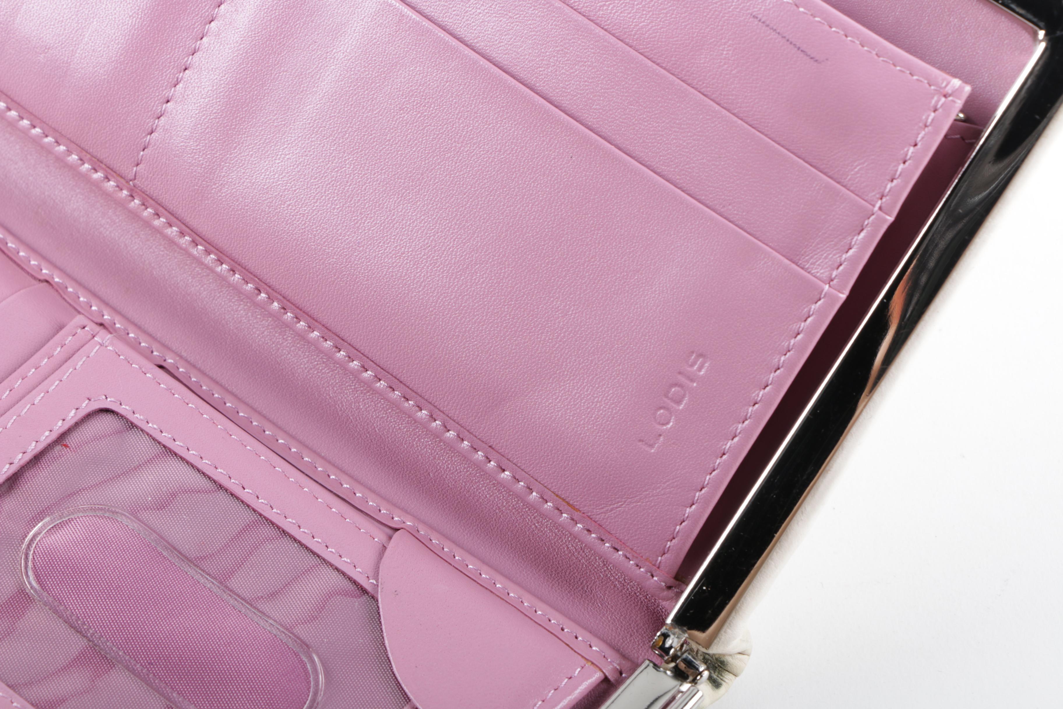 Lodis Degas Diva Leather Frame Clutch Wallet EBTH