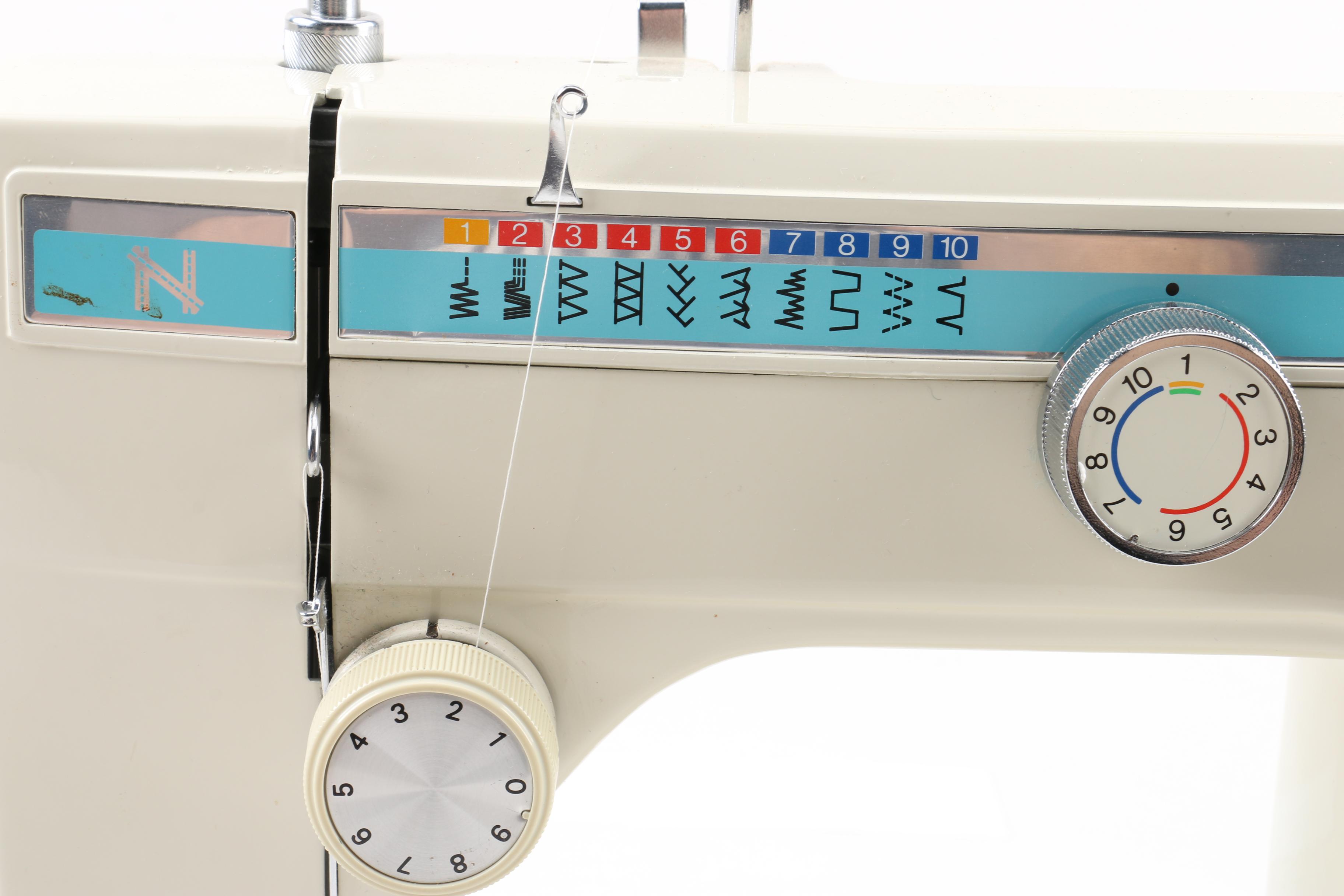 Necchi Model 535FA Sewing Machine with Case and Accessories EBTH