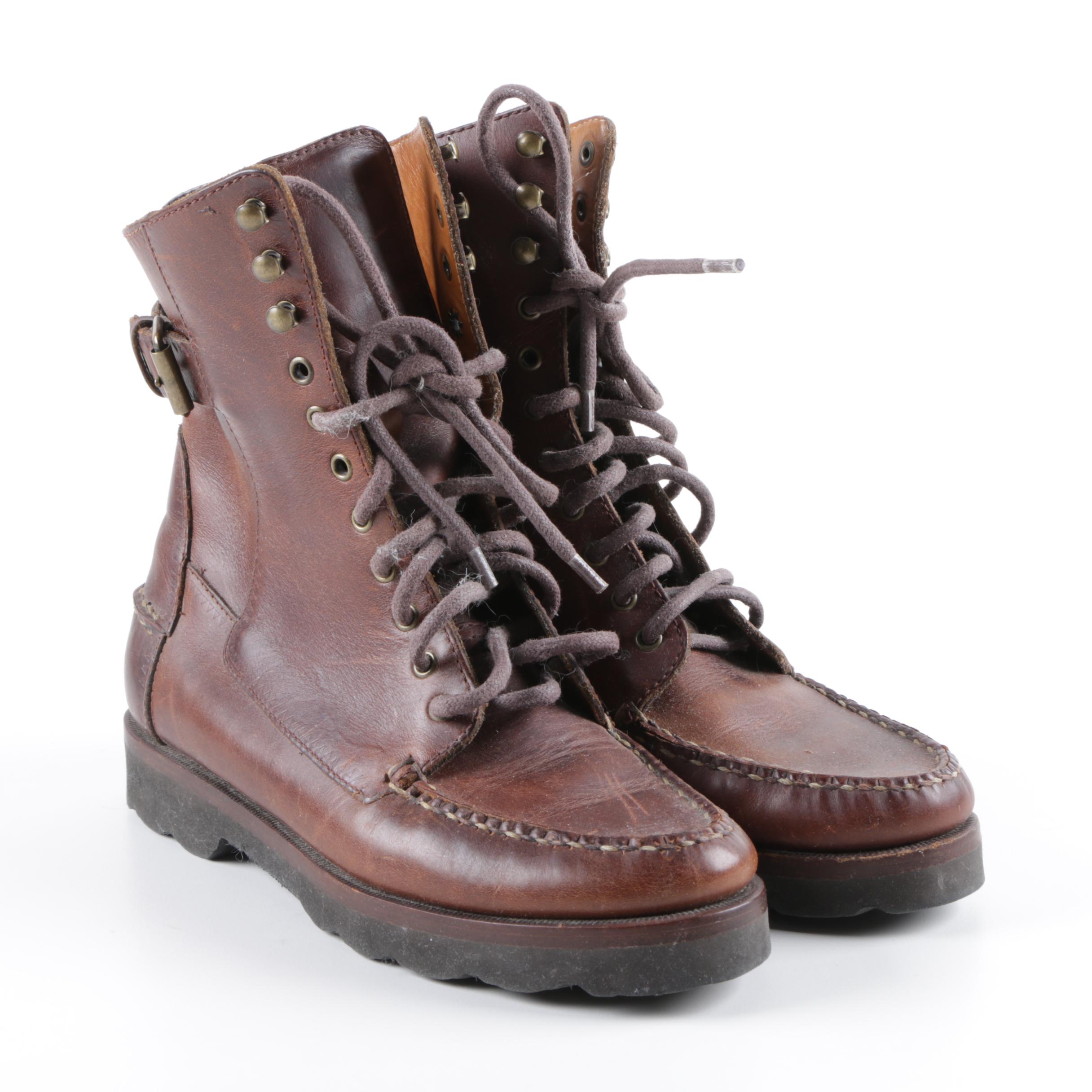 cole haan lace up boots