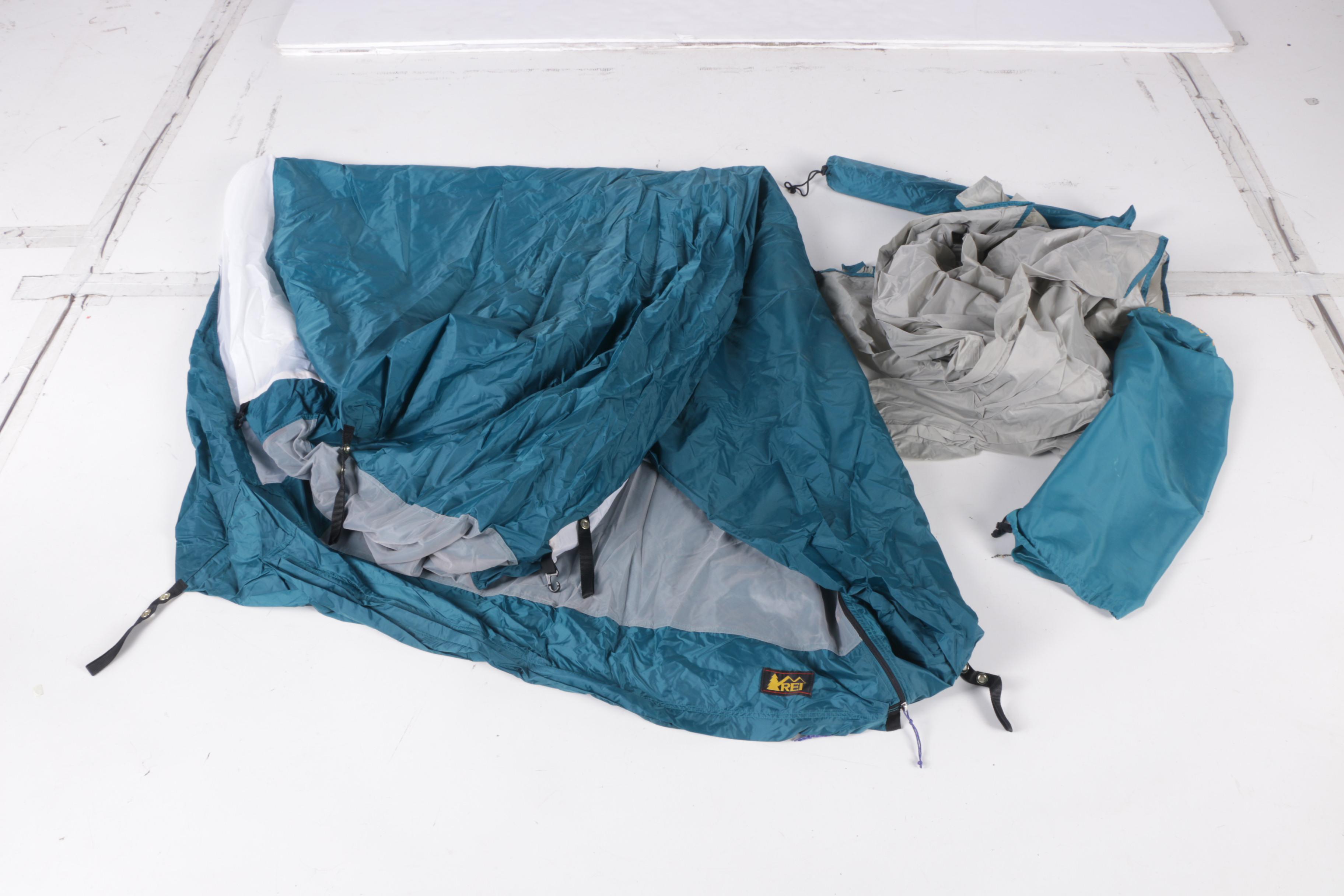 REI Camp Hut 2 Tent, ThermaRest Basecamp Mattress and Sleeping Bags