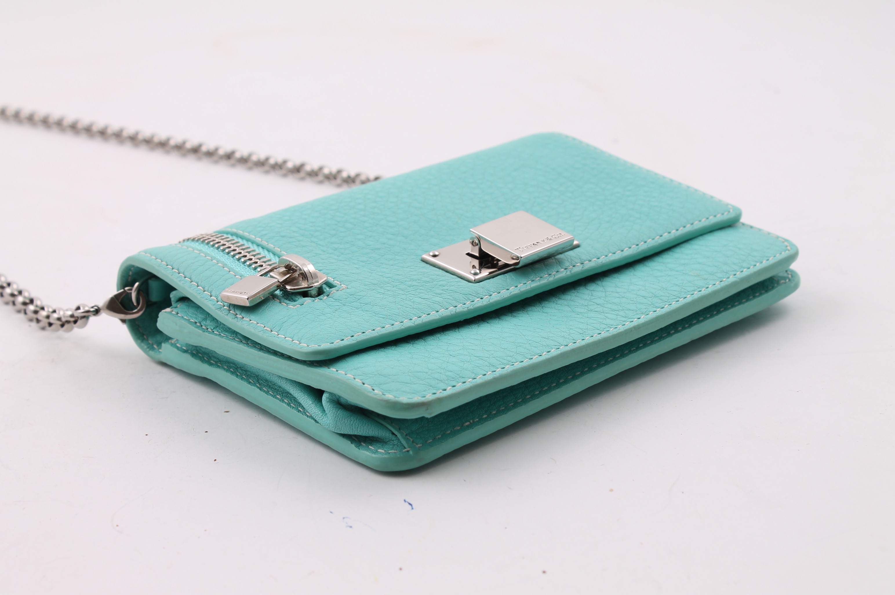 Tiffany & Co. Blue Leather Crossbody Bag EBTH