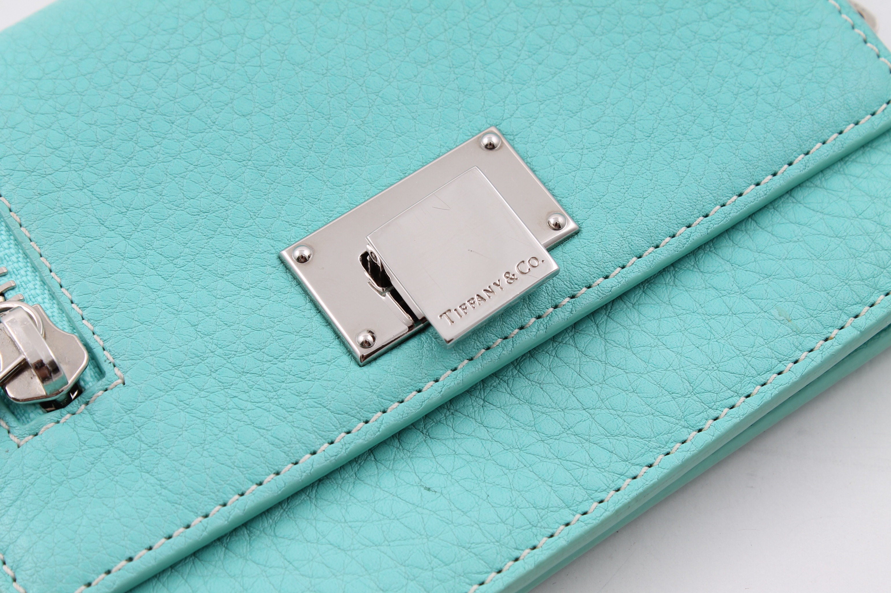 Tiffany & Co. Blue Leather Crossbody Bag EBTH