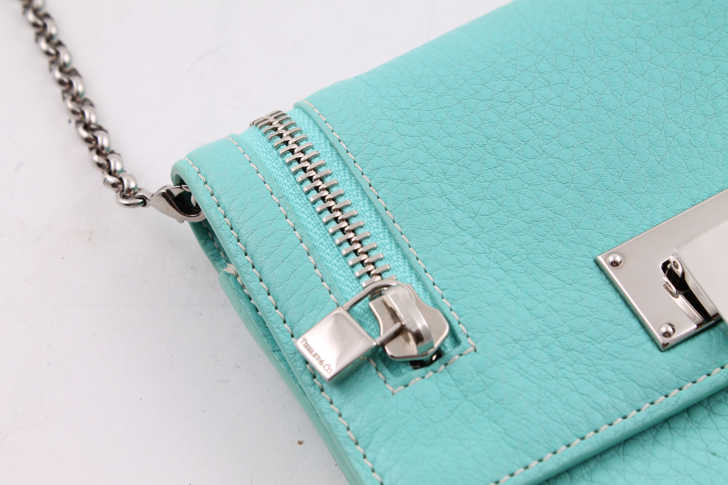 Tiffany & Co. Blue Leather Crossbody Bag EBTH