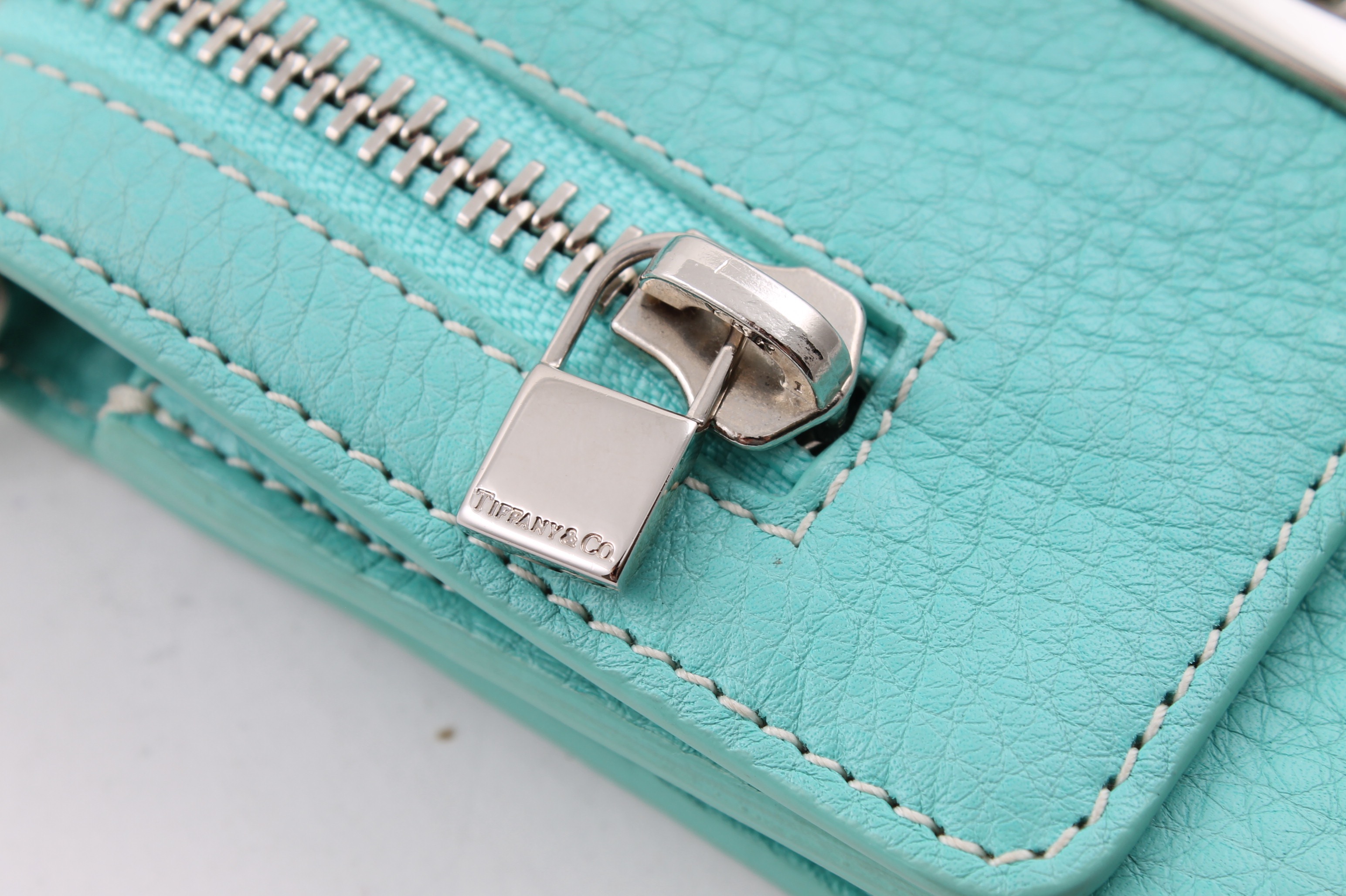 Tiffany & Co. Blue Leather Crossbody Bag EBTH