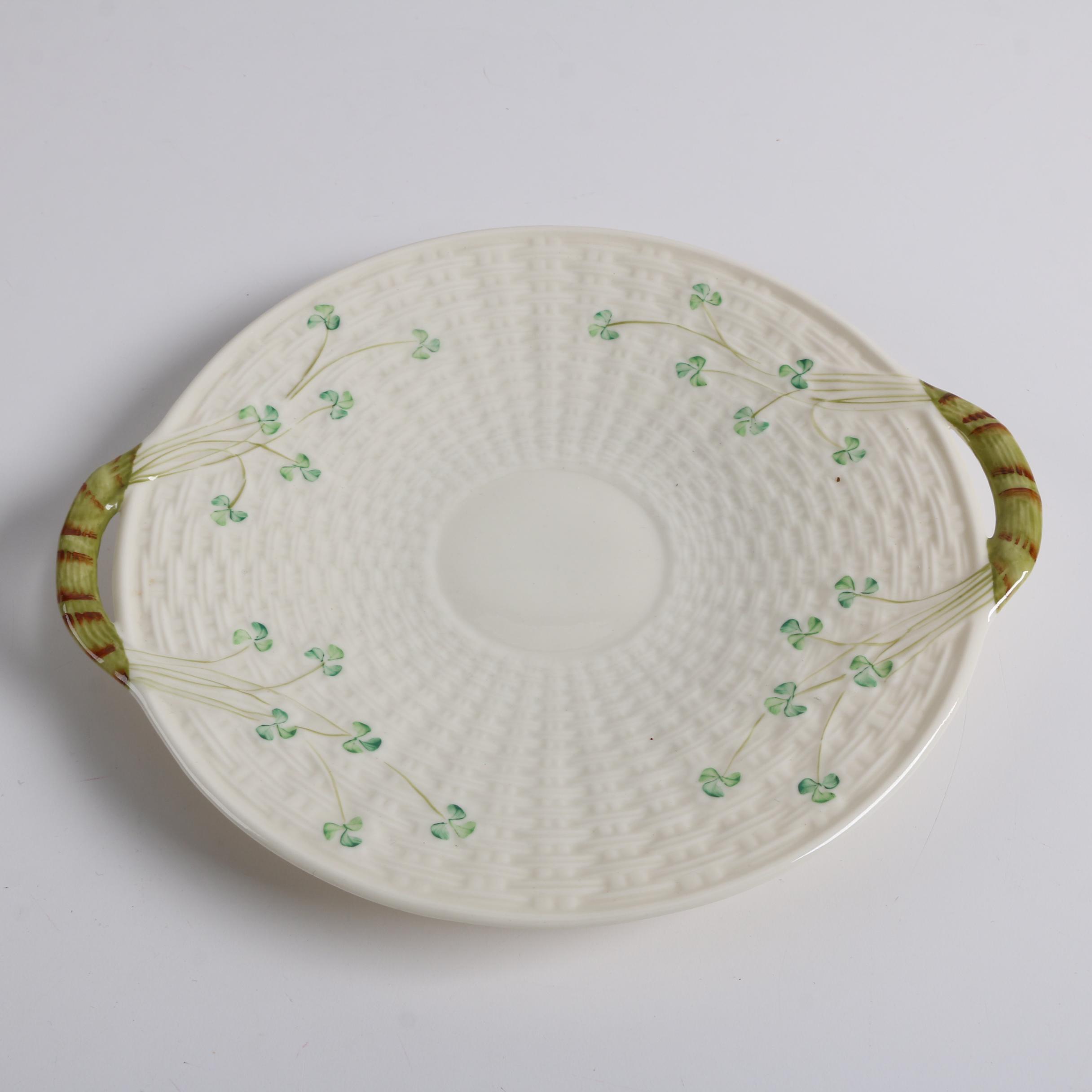 Download Belleek "Shamrock" Porcelain Serving Platter | EBTH