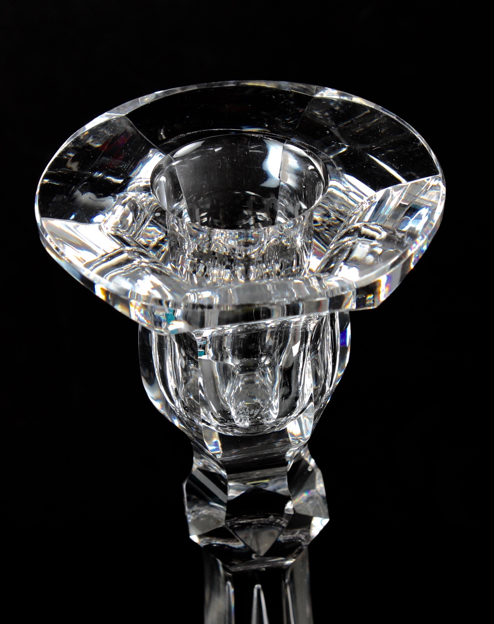 Antique Circa Early 1900s Libbey ABP Cut Glass Candlesticks EBTH