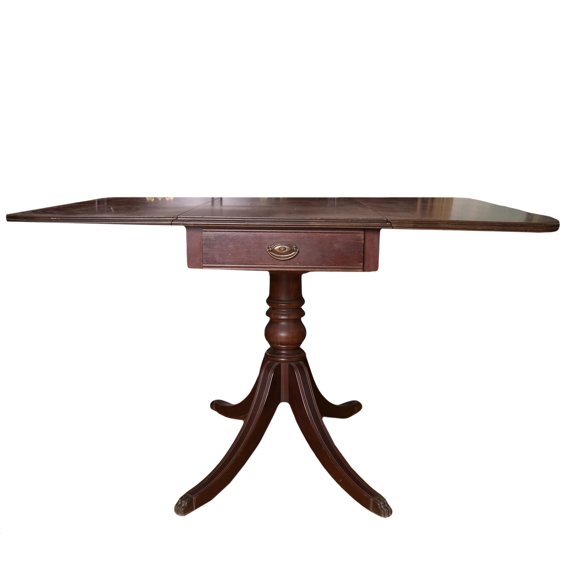 Vintage Brandt Mahogany Duncan Phyfe Drop Leaf Table EBTH