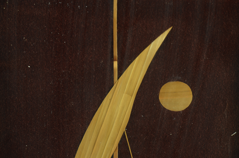 Three Framed Wood Veneer WallHangings EBTH