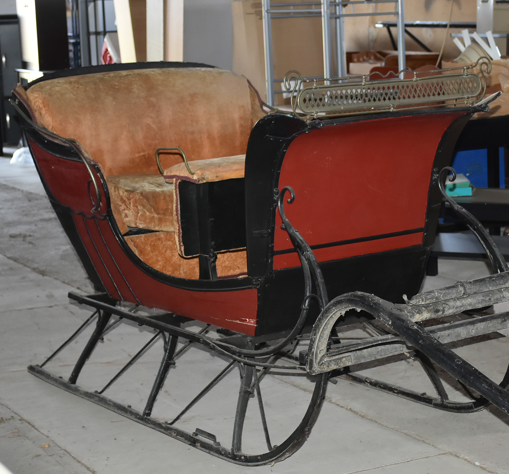 Antique HorseDrawn Cutter Style Open Sleigh by Ahlbrand Carriage Co
