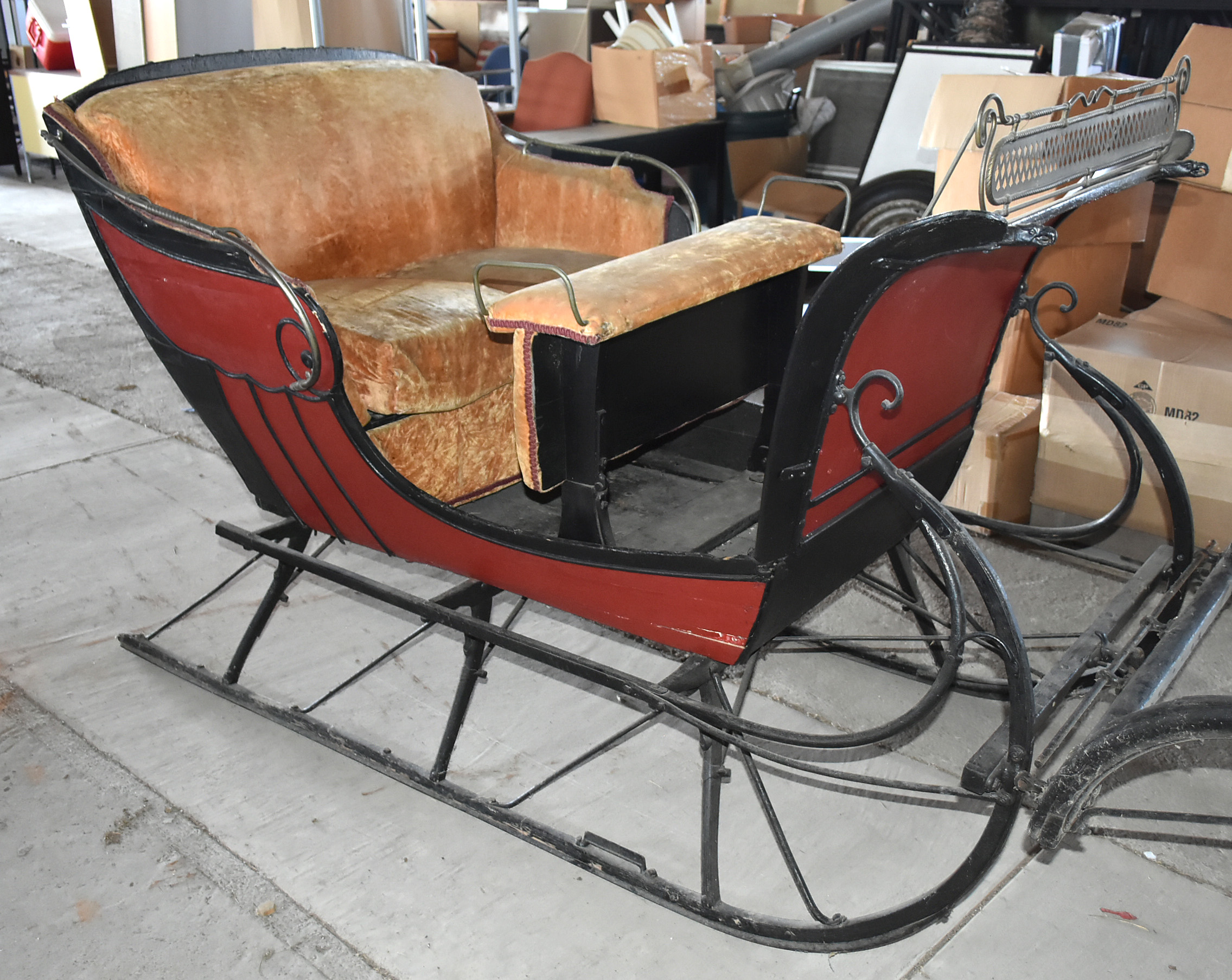 Antique HorseDrawn Cutter Style Open Sleigh by Ahlbrand Carriage Co