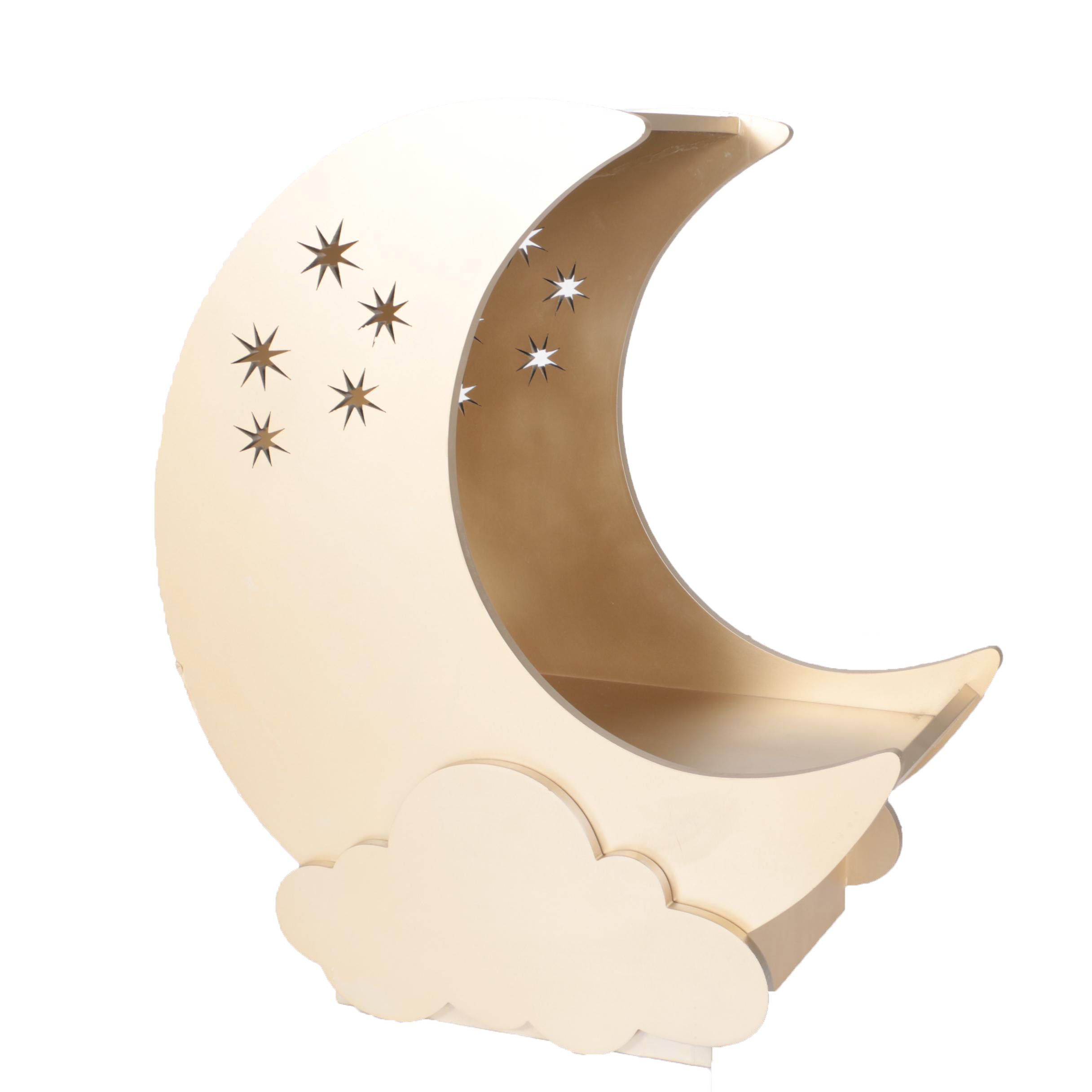 crescent moon doll crib