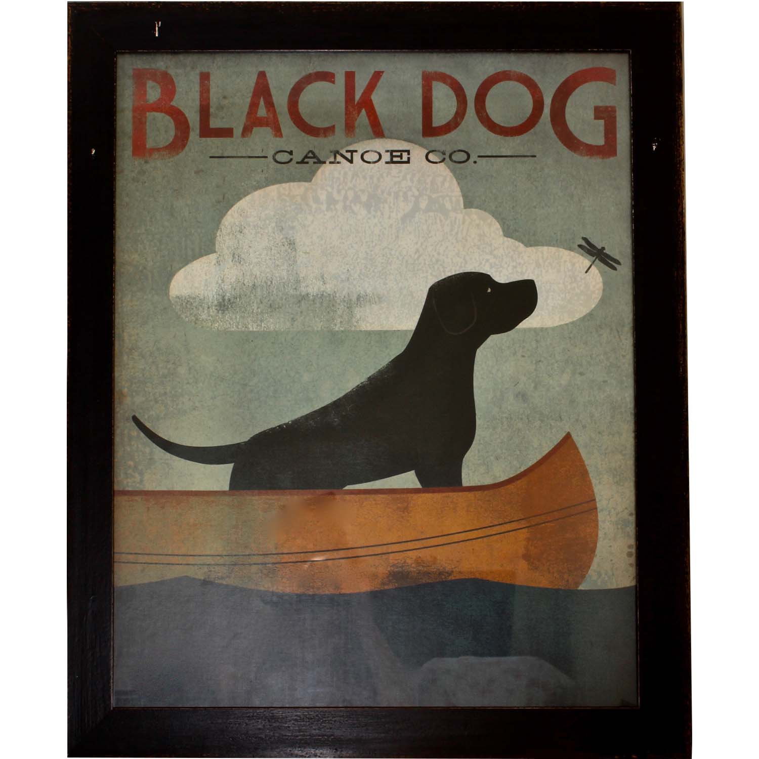 Black Dog Canoe Company Offset Lithograph EBTH