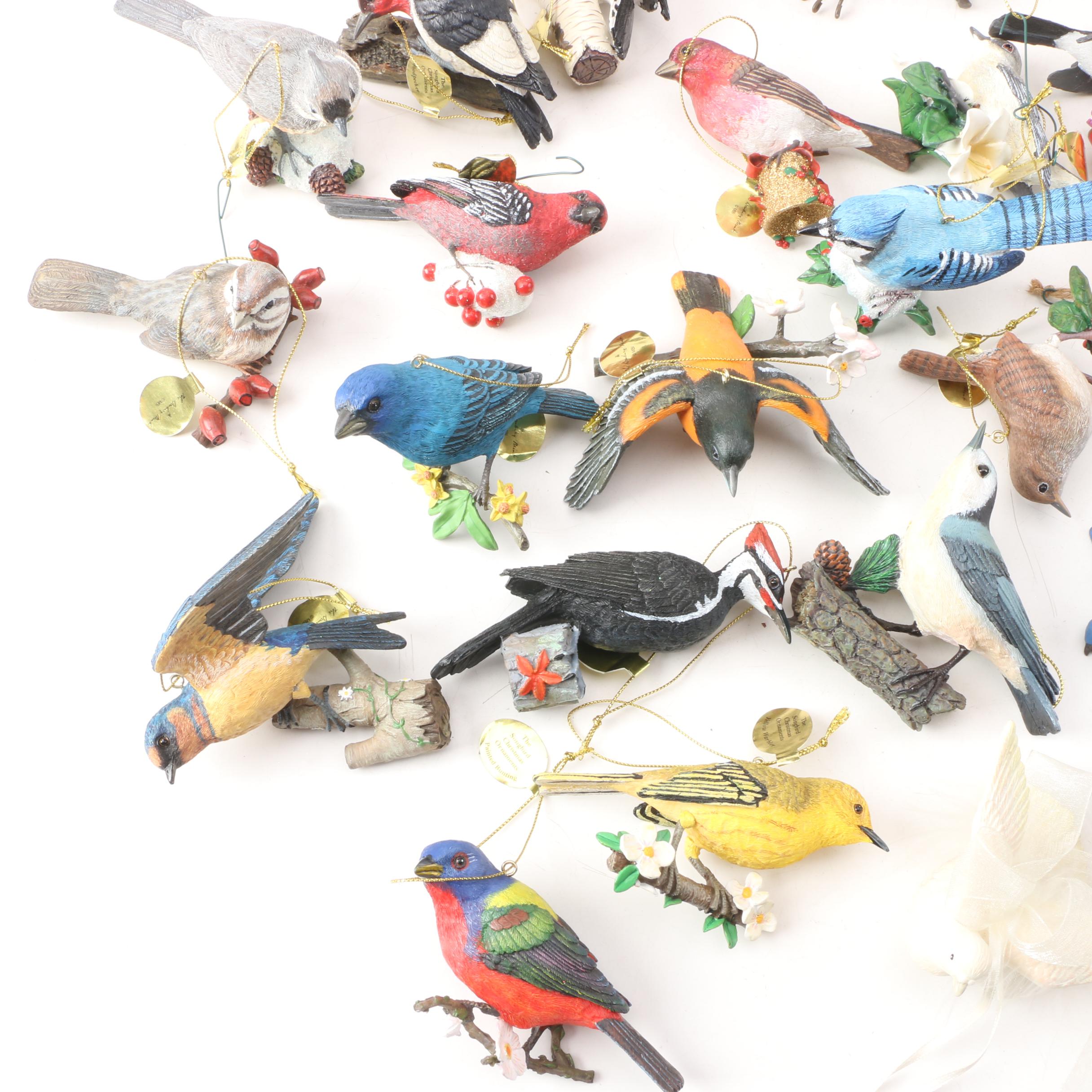 Bird Holiday Ornaments Including The Danbury Mint EBTH