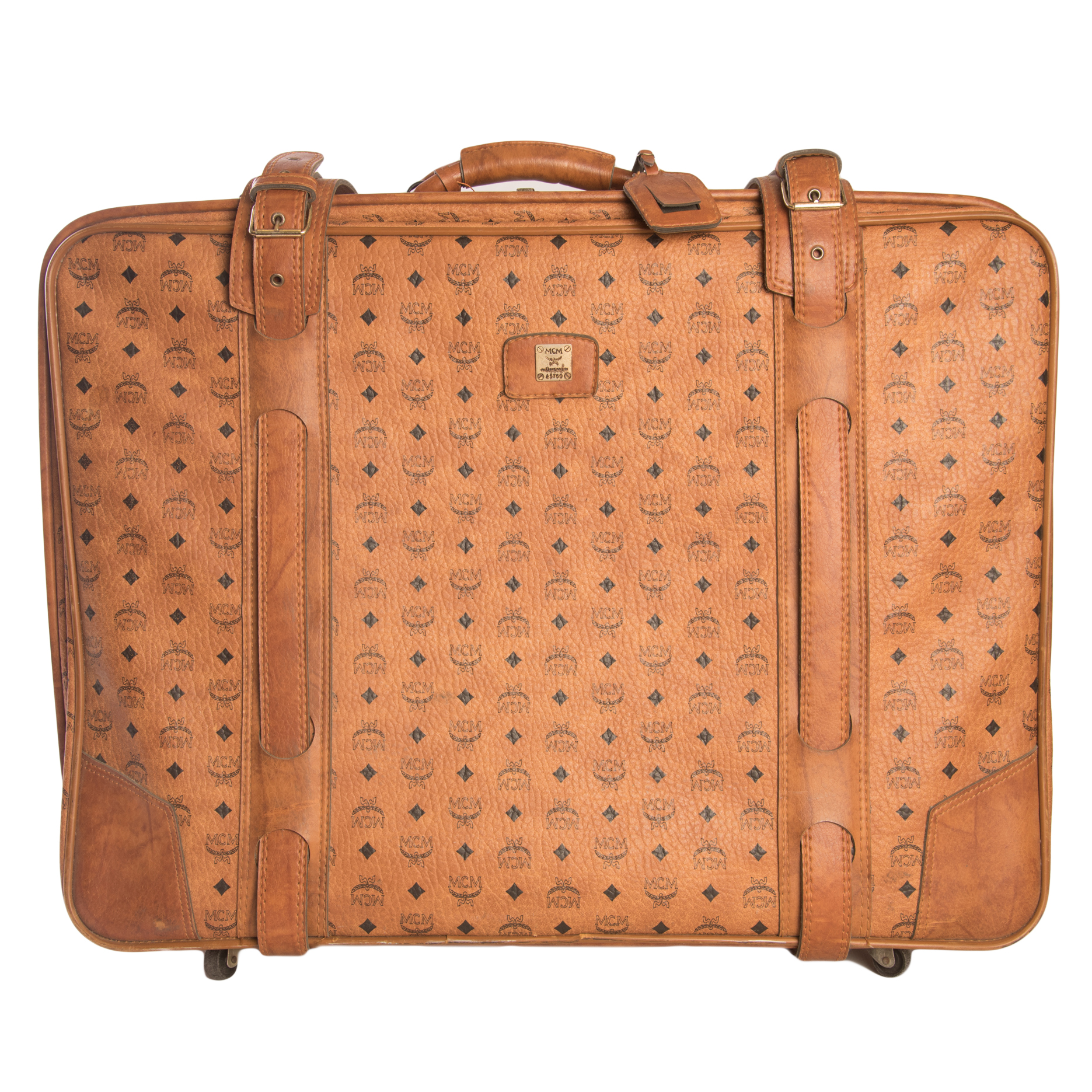 mcm rolling luggage