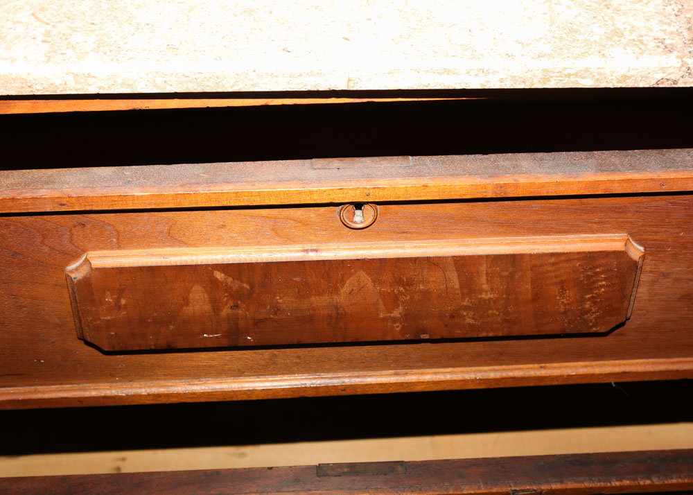 Antique Cherry Marble Top Chest EBTH