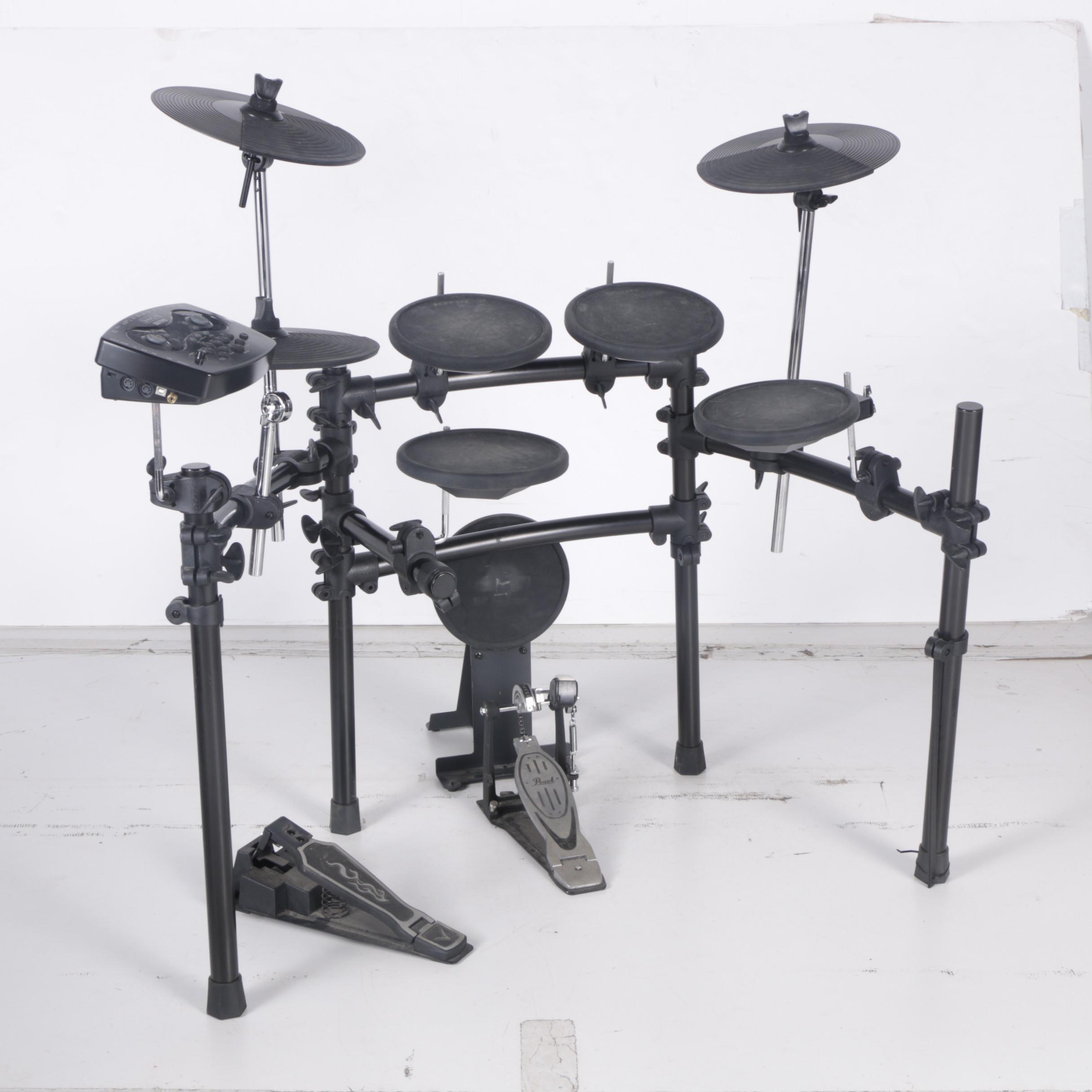Simmons SD7PK Electronic Drum Kit with Pearl P900 Pedal and Case EBTH