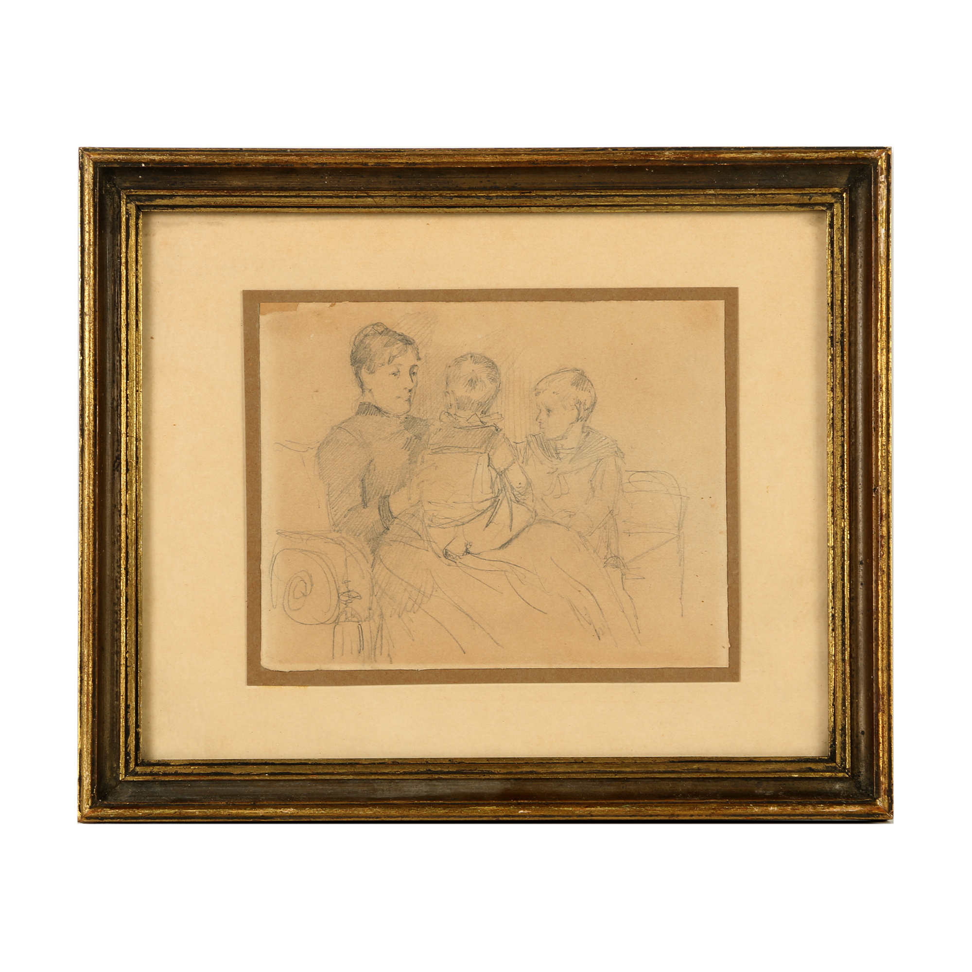 Attributed to Frants Henningsen Graphite Drawing