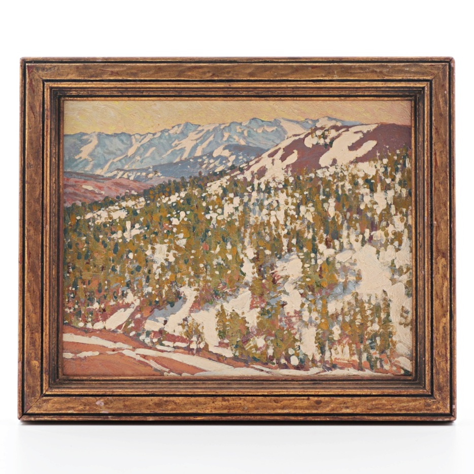 Irion Shields Oil Painting on Board "East from Sonora Pass"