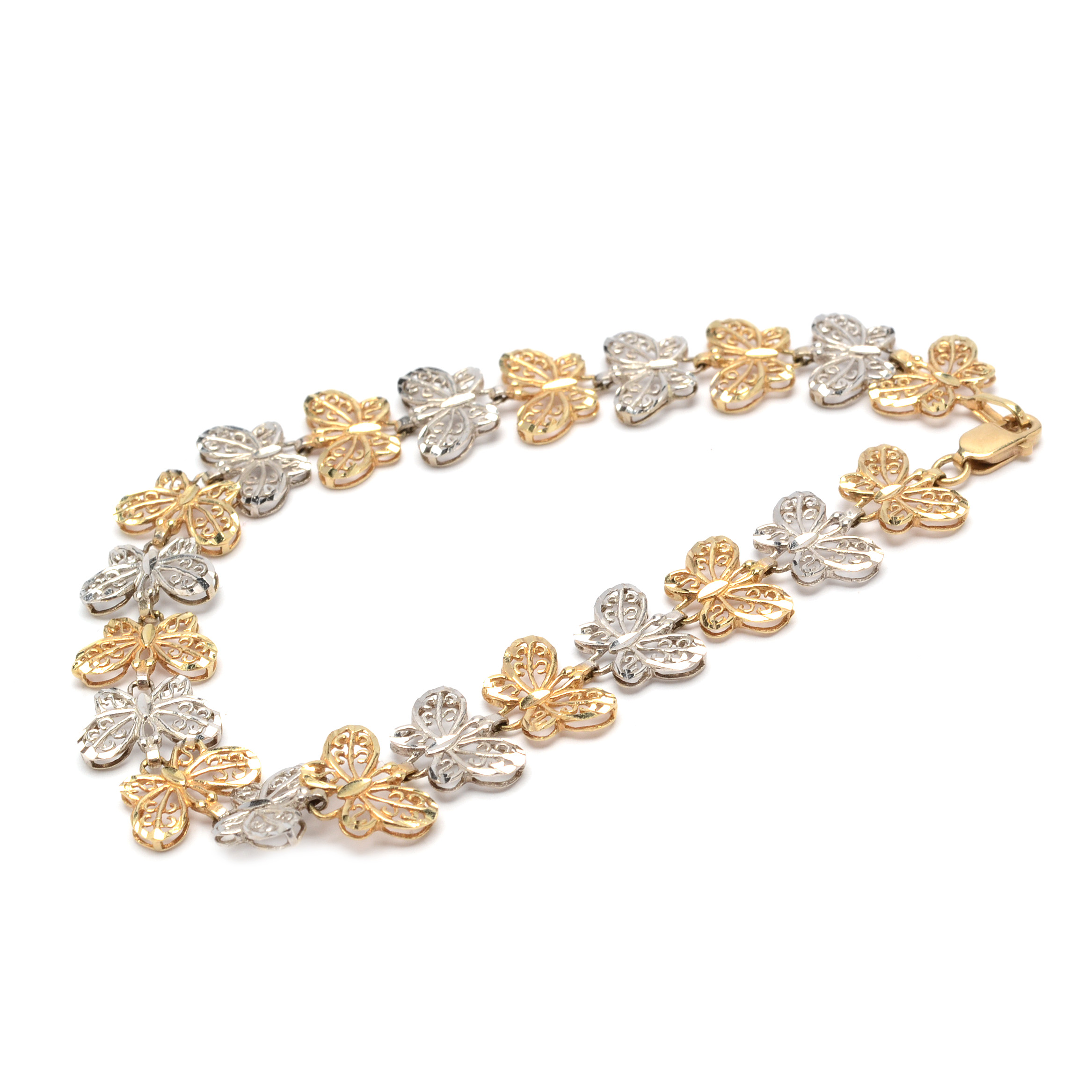 10k gold butterfly bracelet