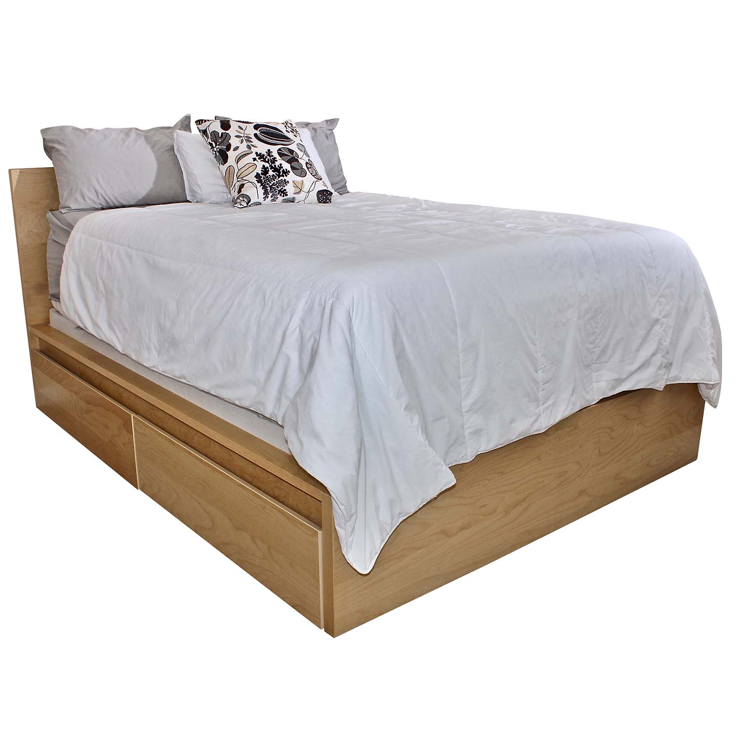 Ikea Queen Bed Frame With Four Storage Drawers Ebth
