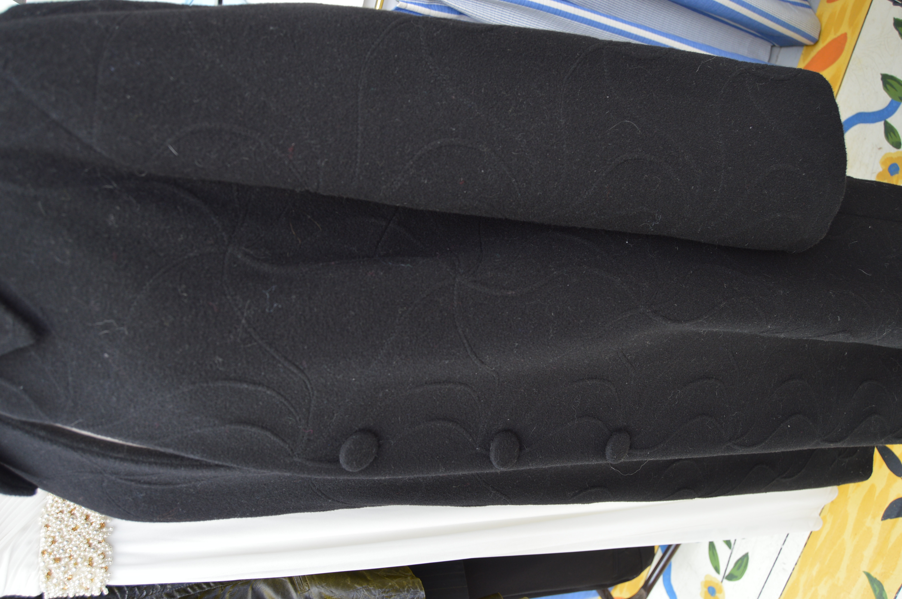 Irish Avoca Renaissance Black Wool Coat EBTH