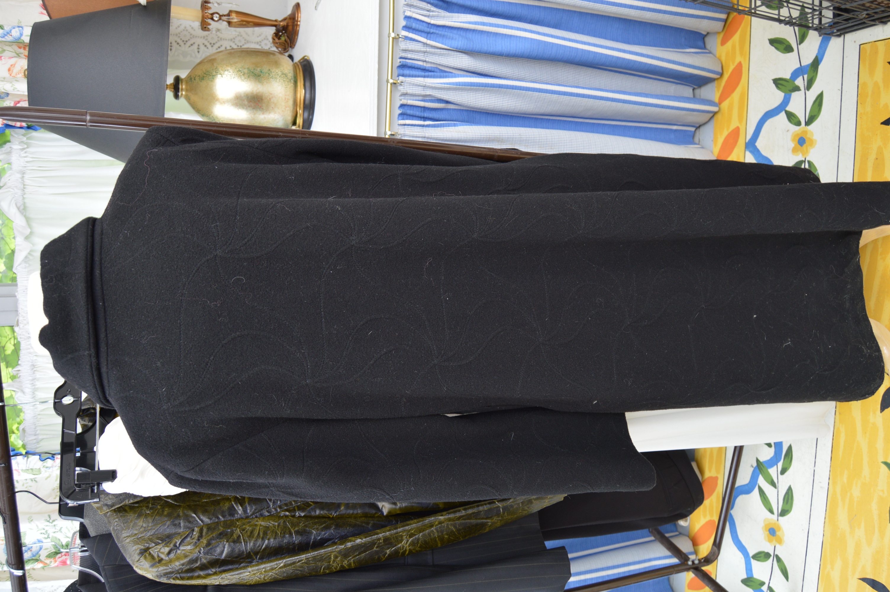 Irish Avoca Renaissance Black Wool Coat EBTH