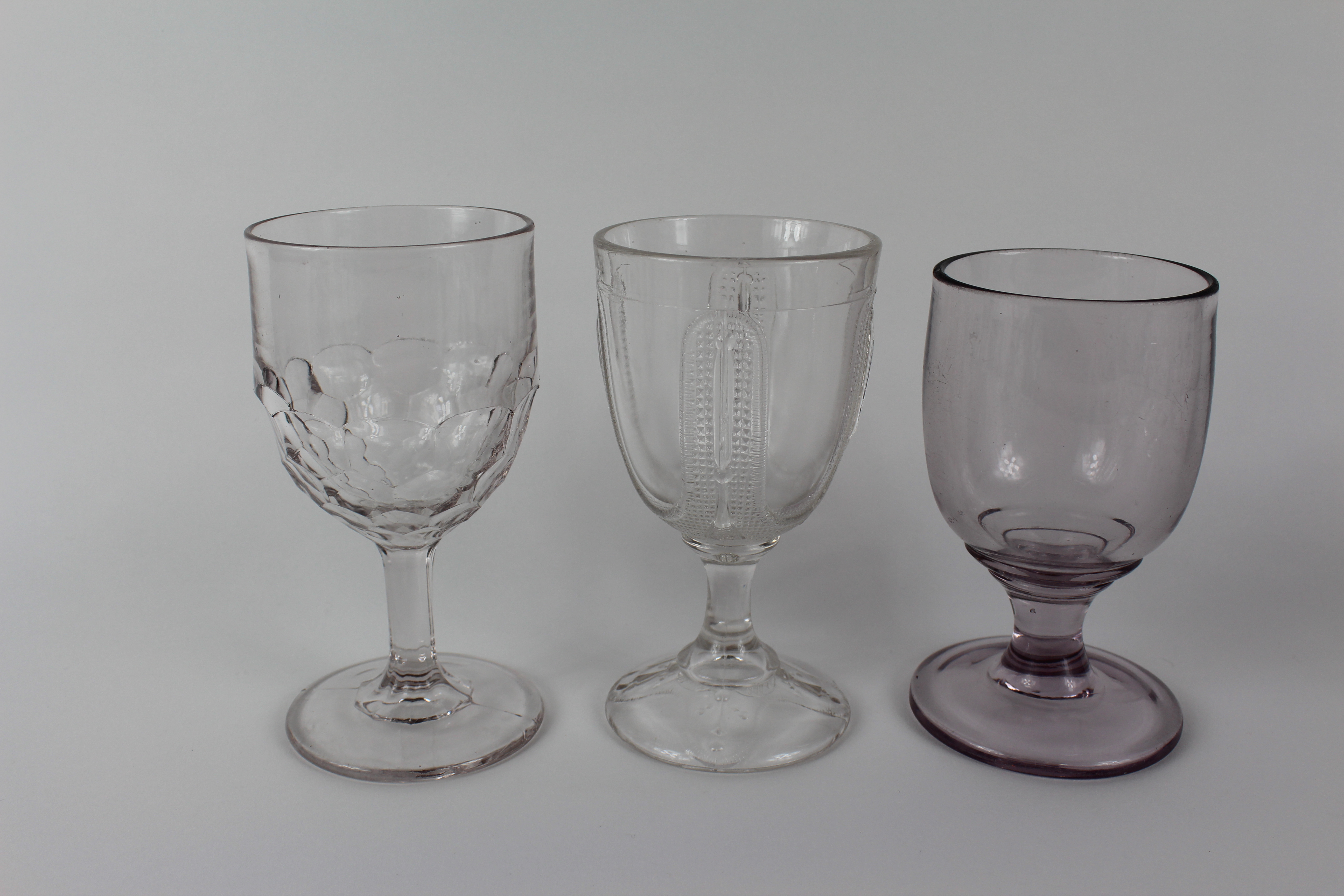 Early American Pressed Glass Goblets EBTH