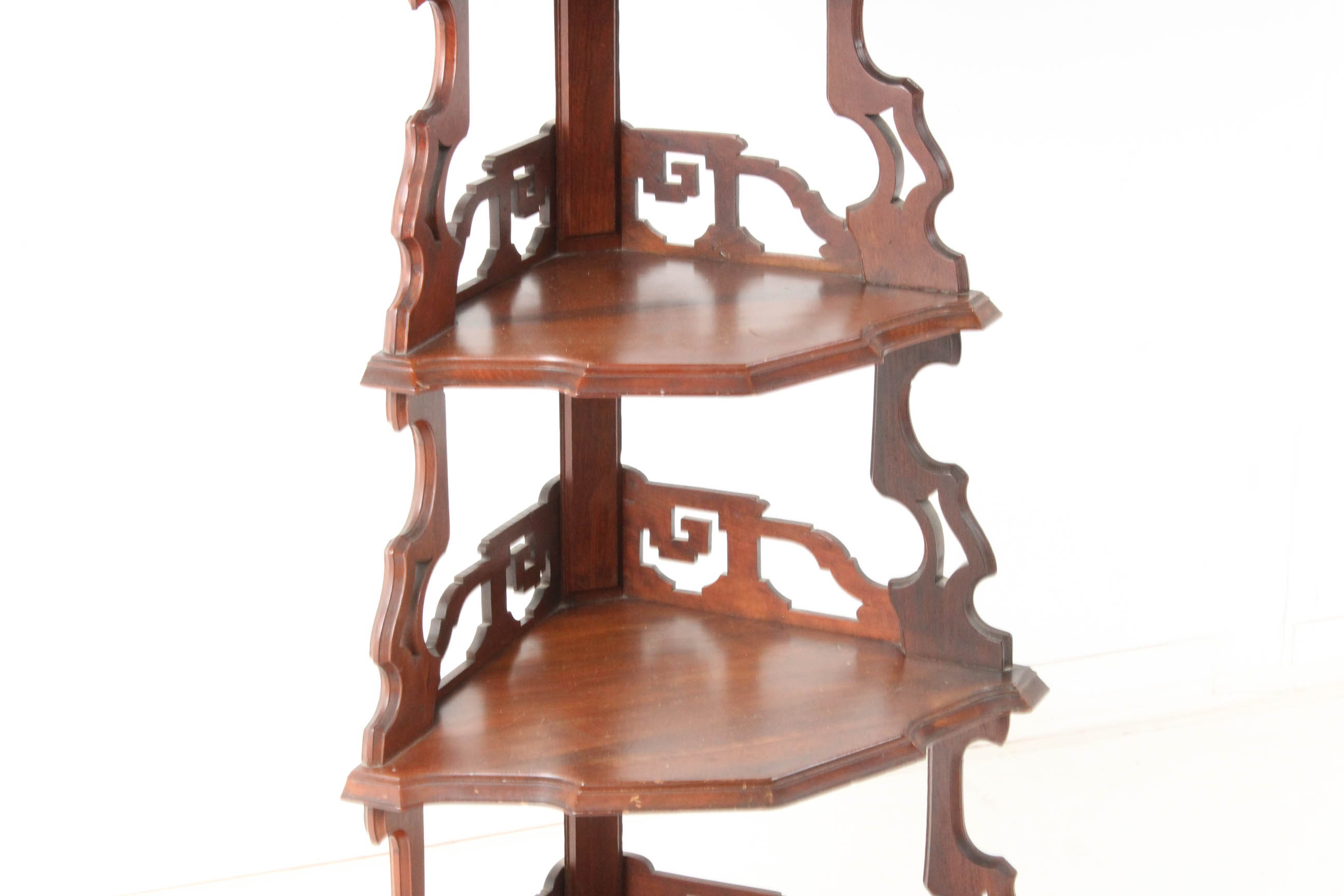 Vintage Solid Wood Corner Shelf EBTH