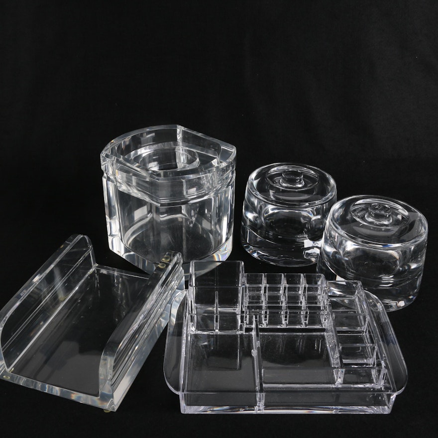 Clear Acrylic Desk Accessories Ebth