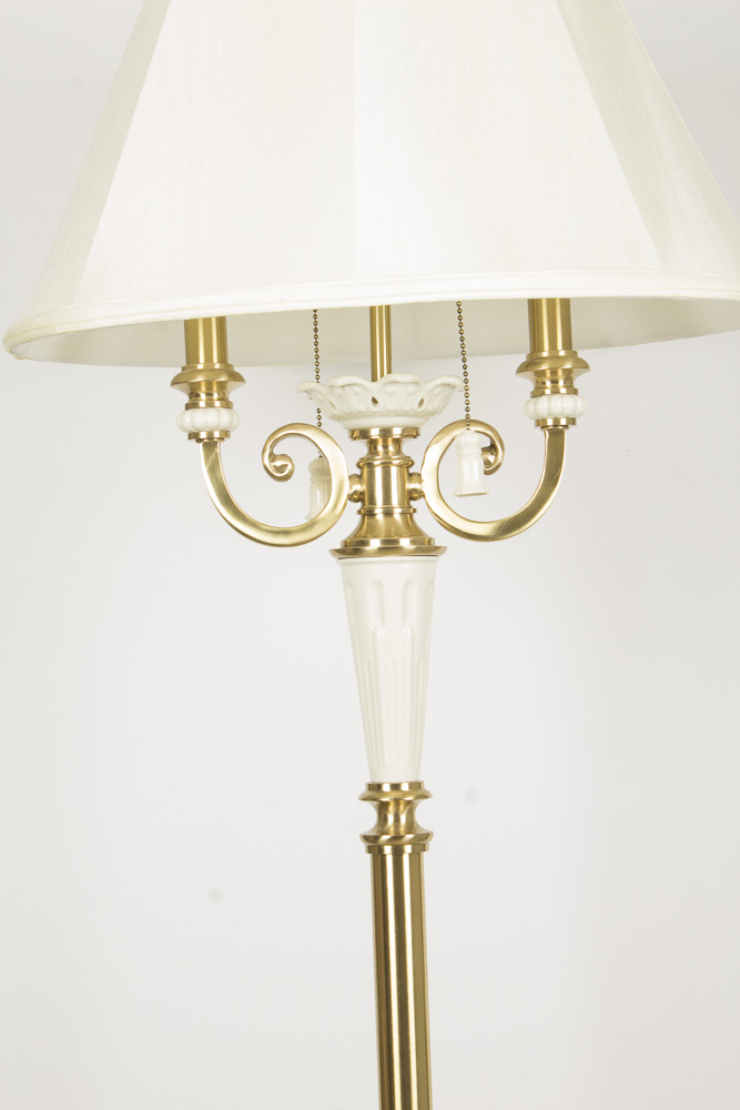 Lenox Lighting by Quoizel Metal and Porcelain Floor Lamp EBTH