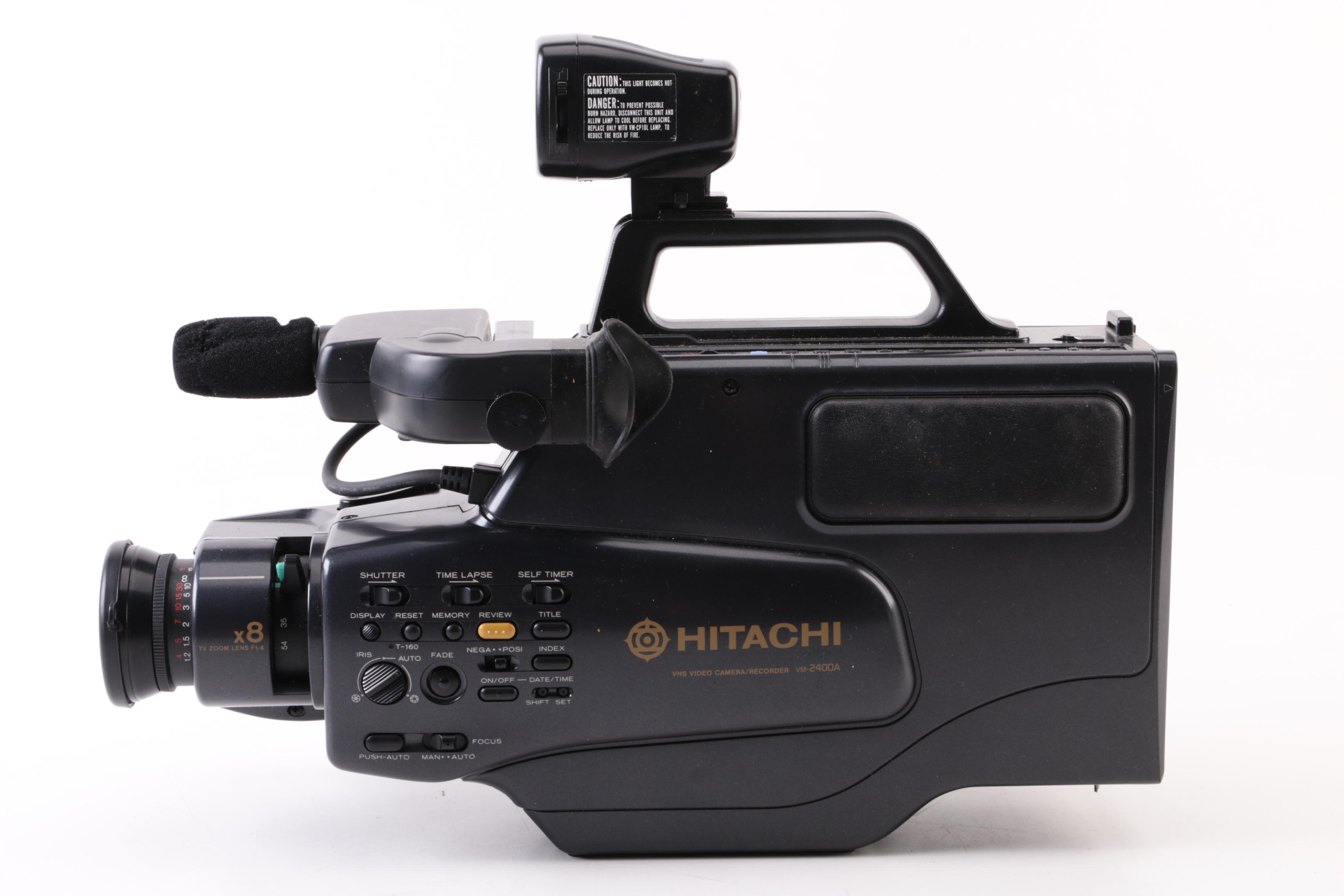 Hitachi VM2400A VHS Camcorder with Case and Accessories EBTH