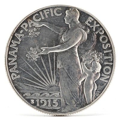 1915-S Panama Pacific Exposition Half Dollar Silver Commemorative 1915-S Panama Pacific Exposition Half Dollar Silver Commemorative