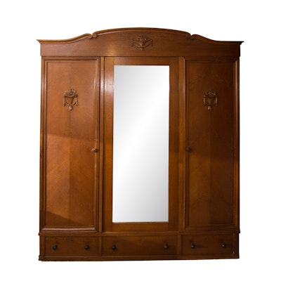 Online Furniture Auctions Vintage Furniture Auction Antique Antique German Knock-Down Wardrobe - Online Furniture Auctions Vintage Furniture Auction Antique
