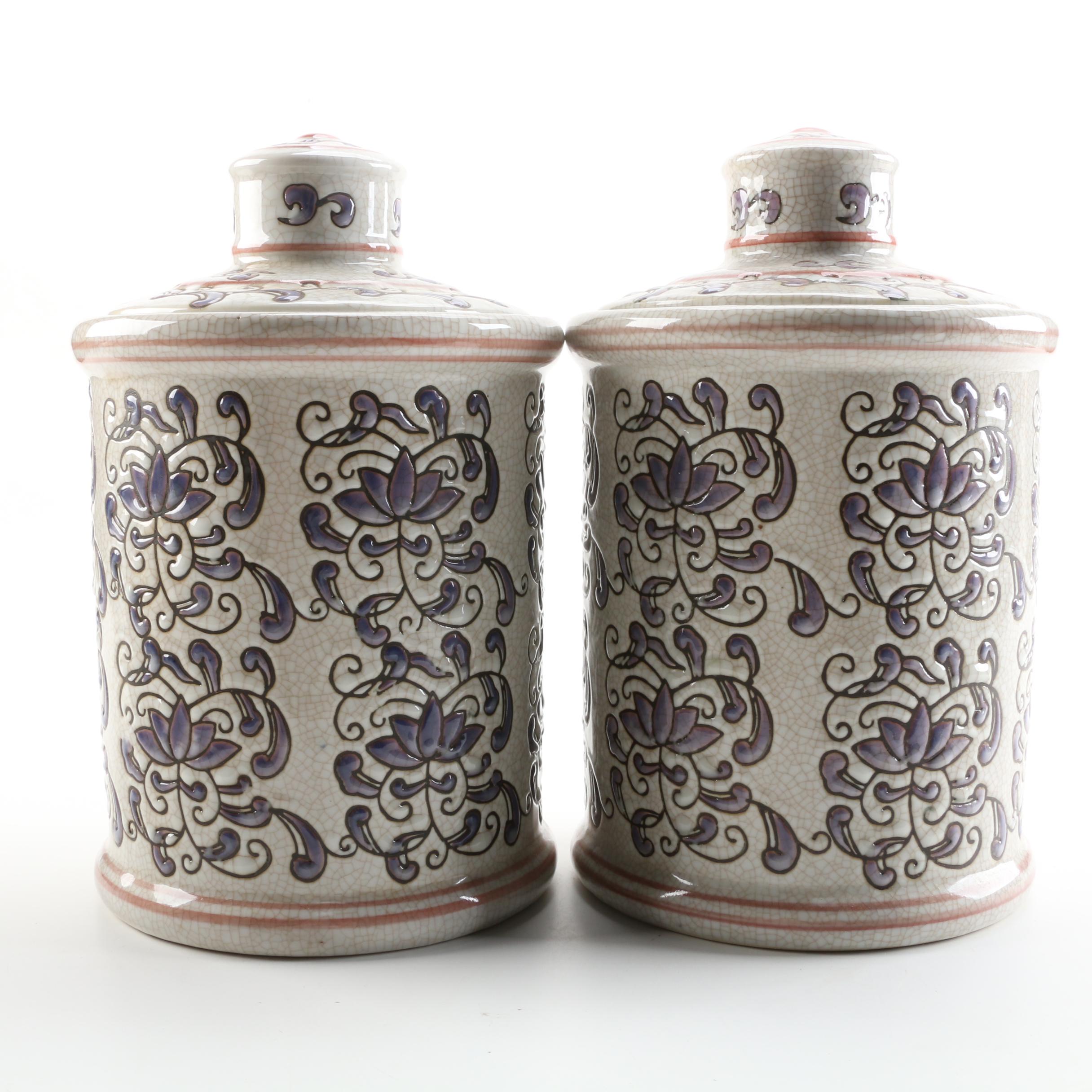 Italian Style Ceramic Canisters | EBTH