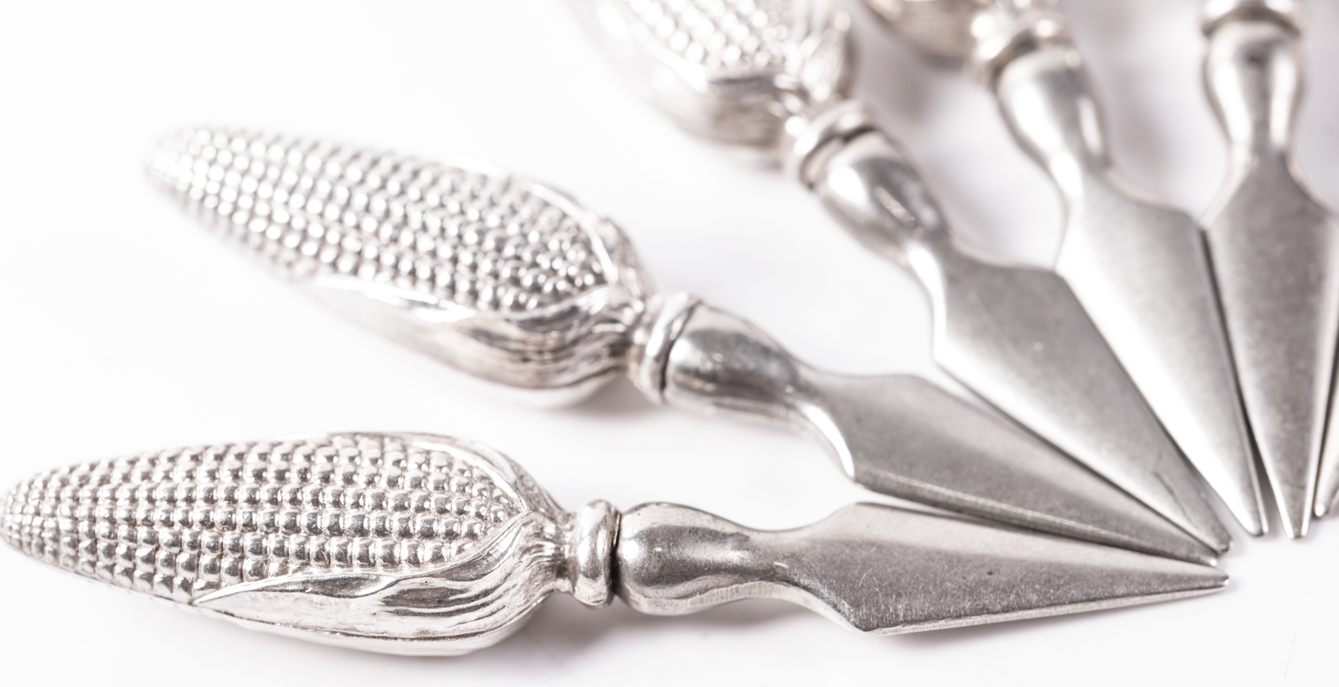 Sterling Silver Corn Cob Holder Sets EBTH