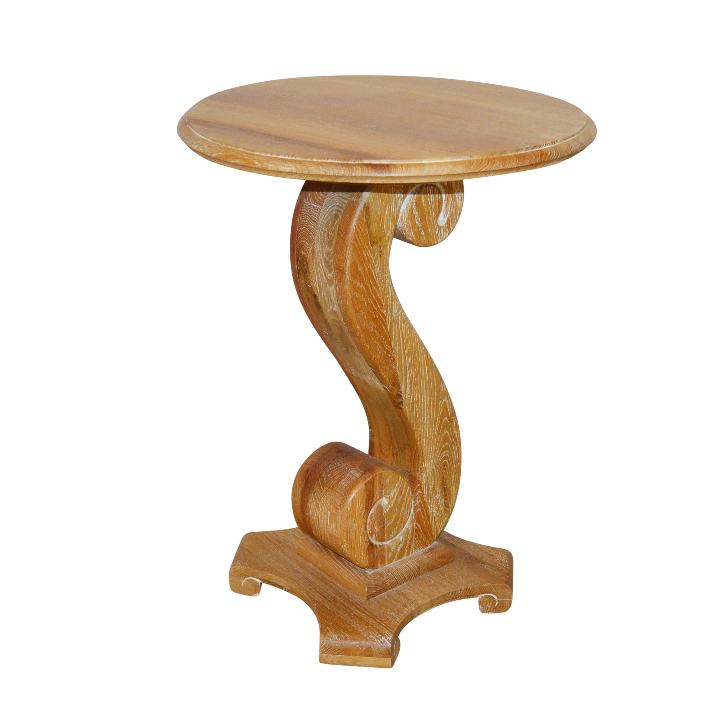Closson's Wood Pedestal Side Table EBTH