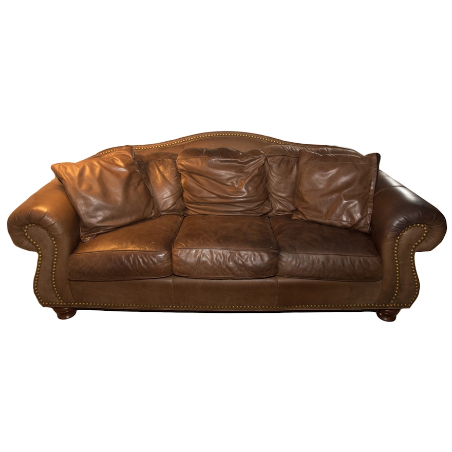 Drexel Heritage Kashmir Leather Sofa