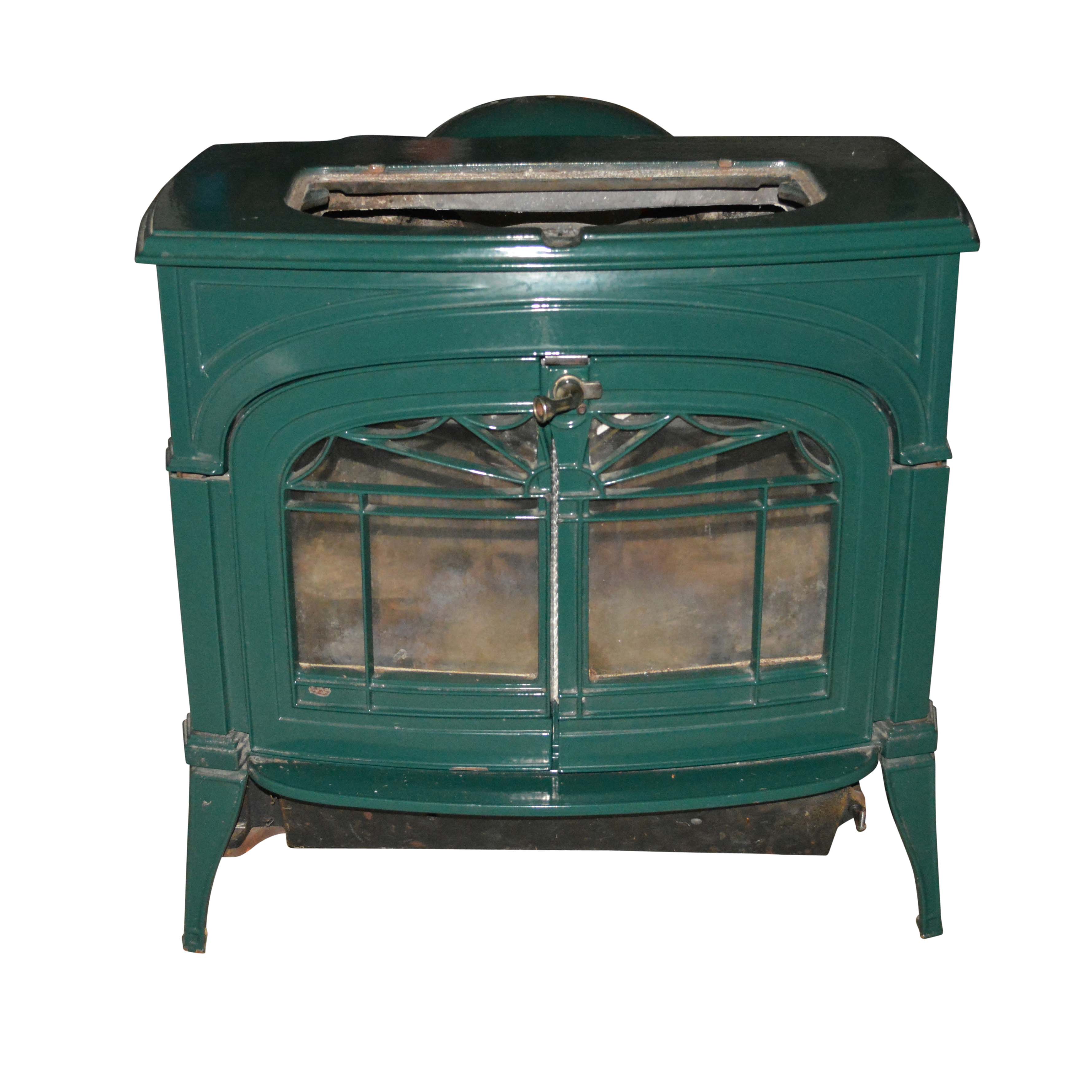 Vermont Castings Defiant Encore Enameled Cast Iron Wood Stove Ebth