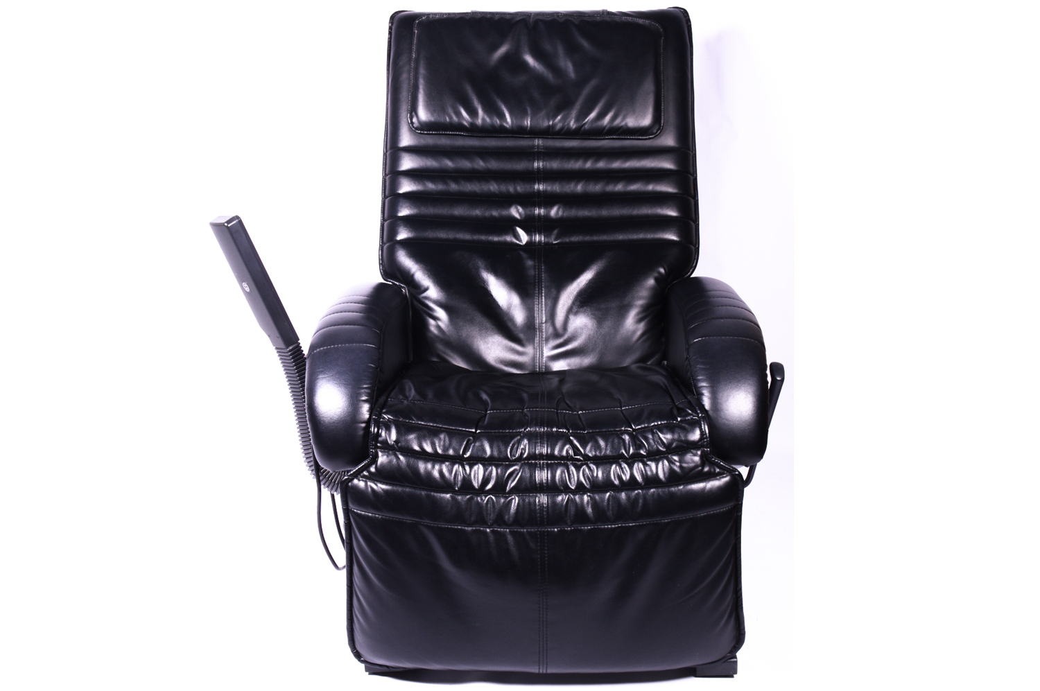 Black Leather Hwe Massage Recliner With Radio And Cassette Player