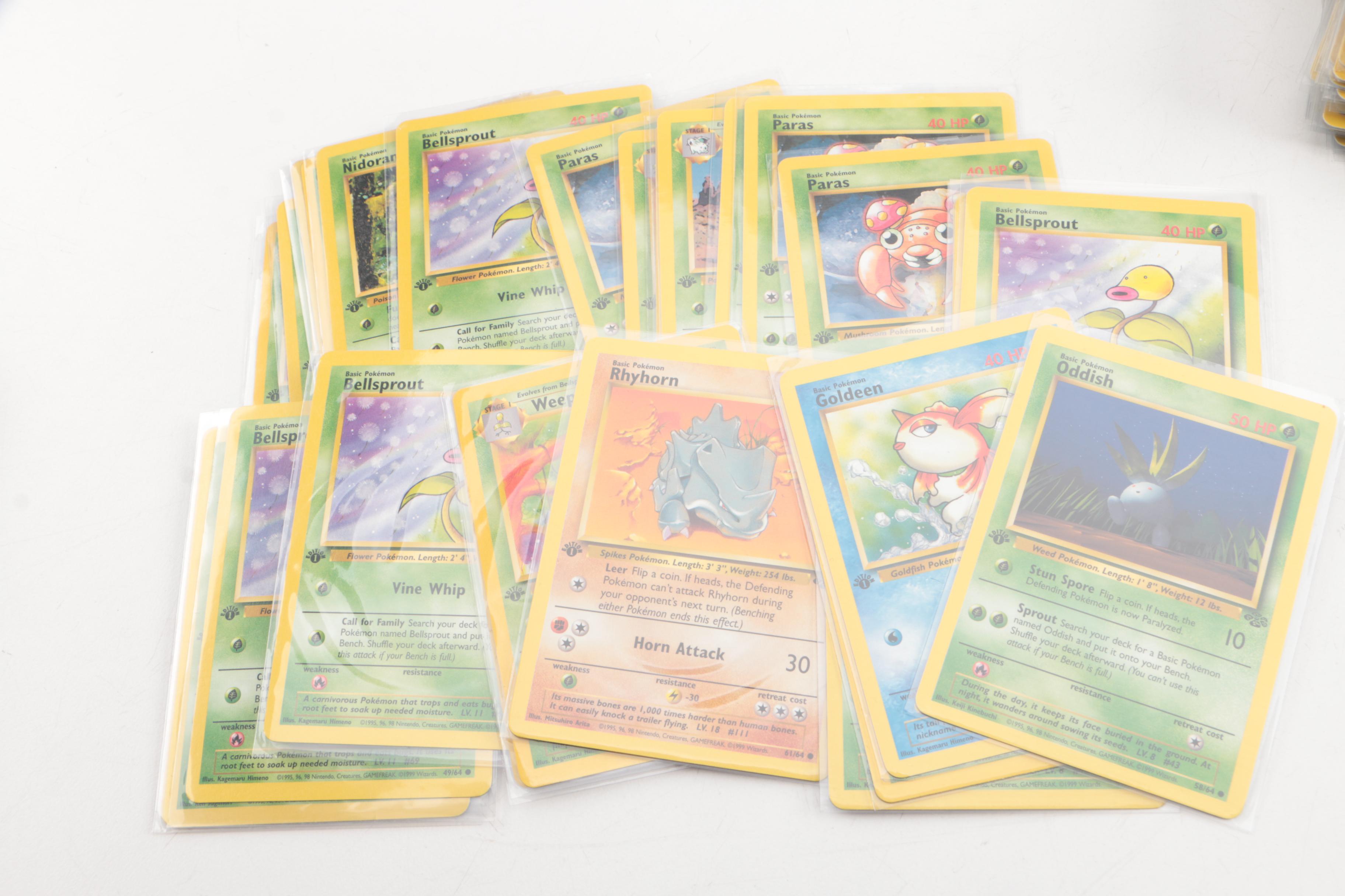 1999 Pokémon "Jungle Set" First Edition Trading Cards EBTH