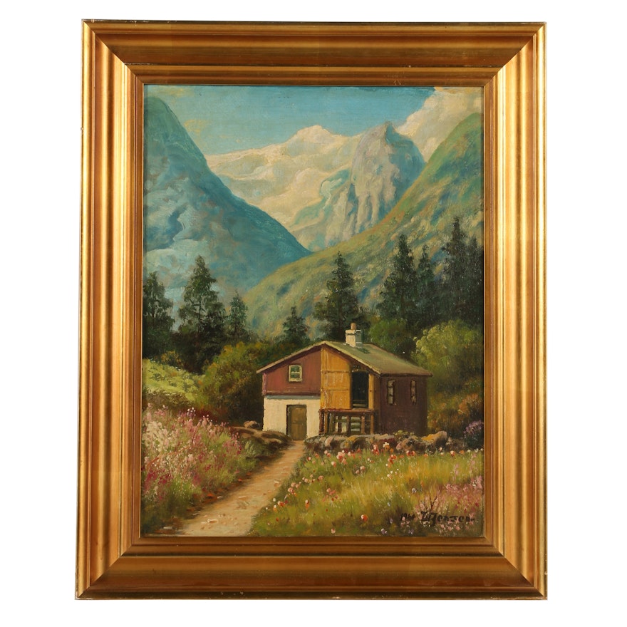 W Jensen Oil Painting Ebth