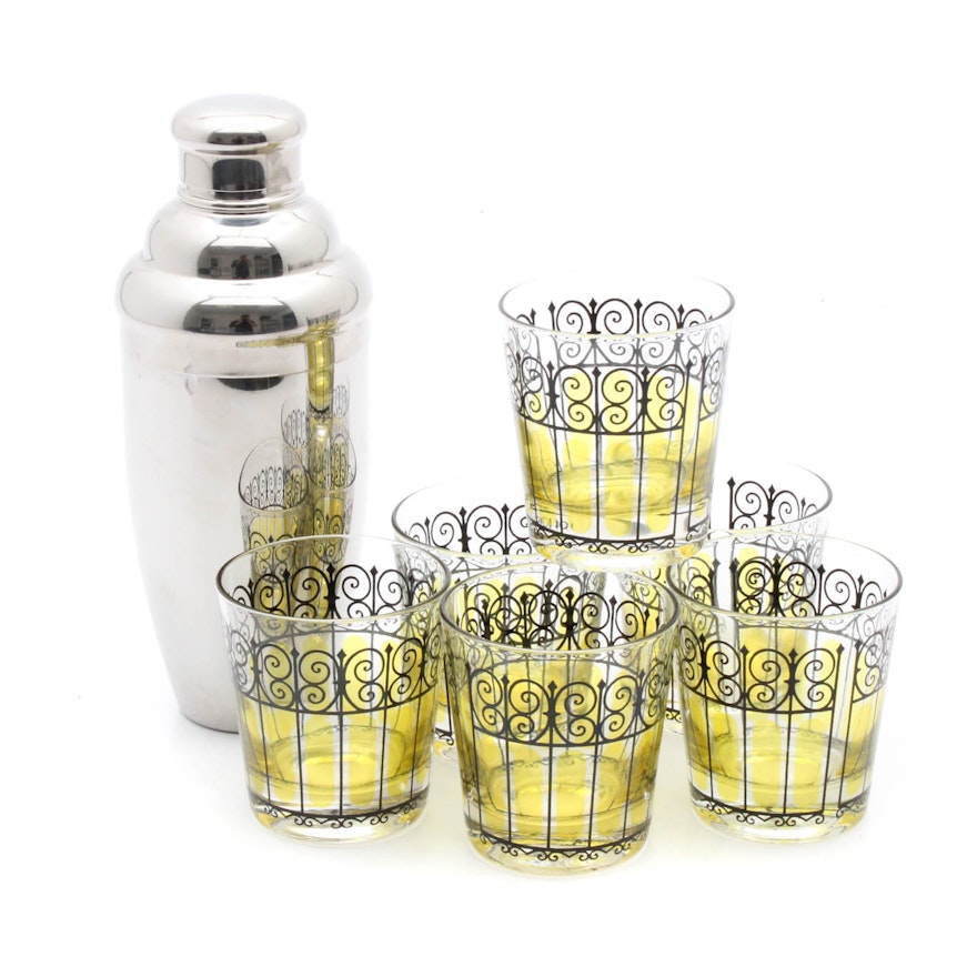 Mid Century Barware And Marquis By Waterford Vintage Tail