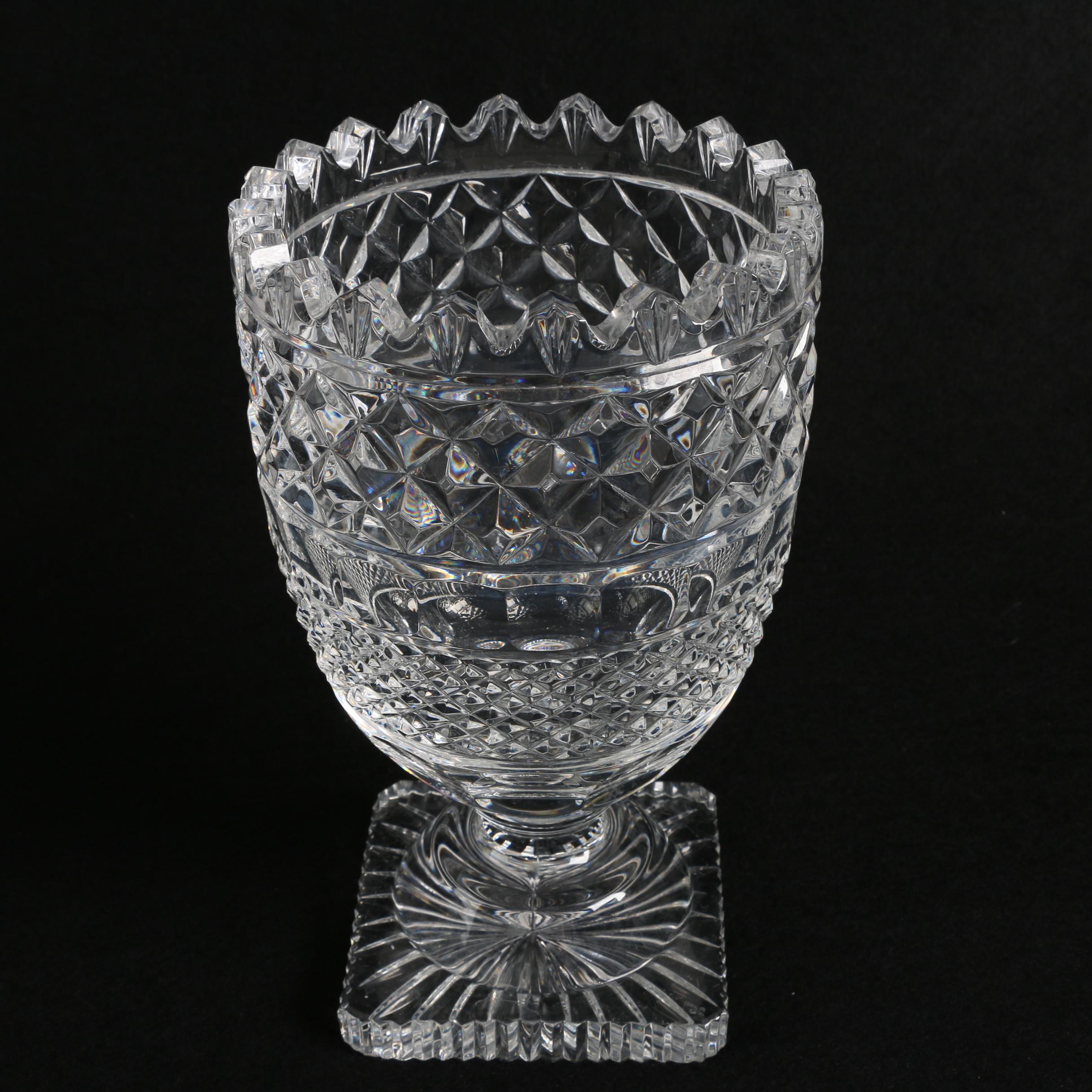 Waterford Crystal Pedestal Vase EBTH