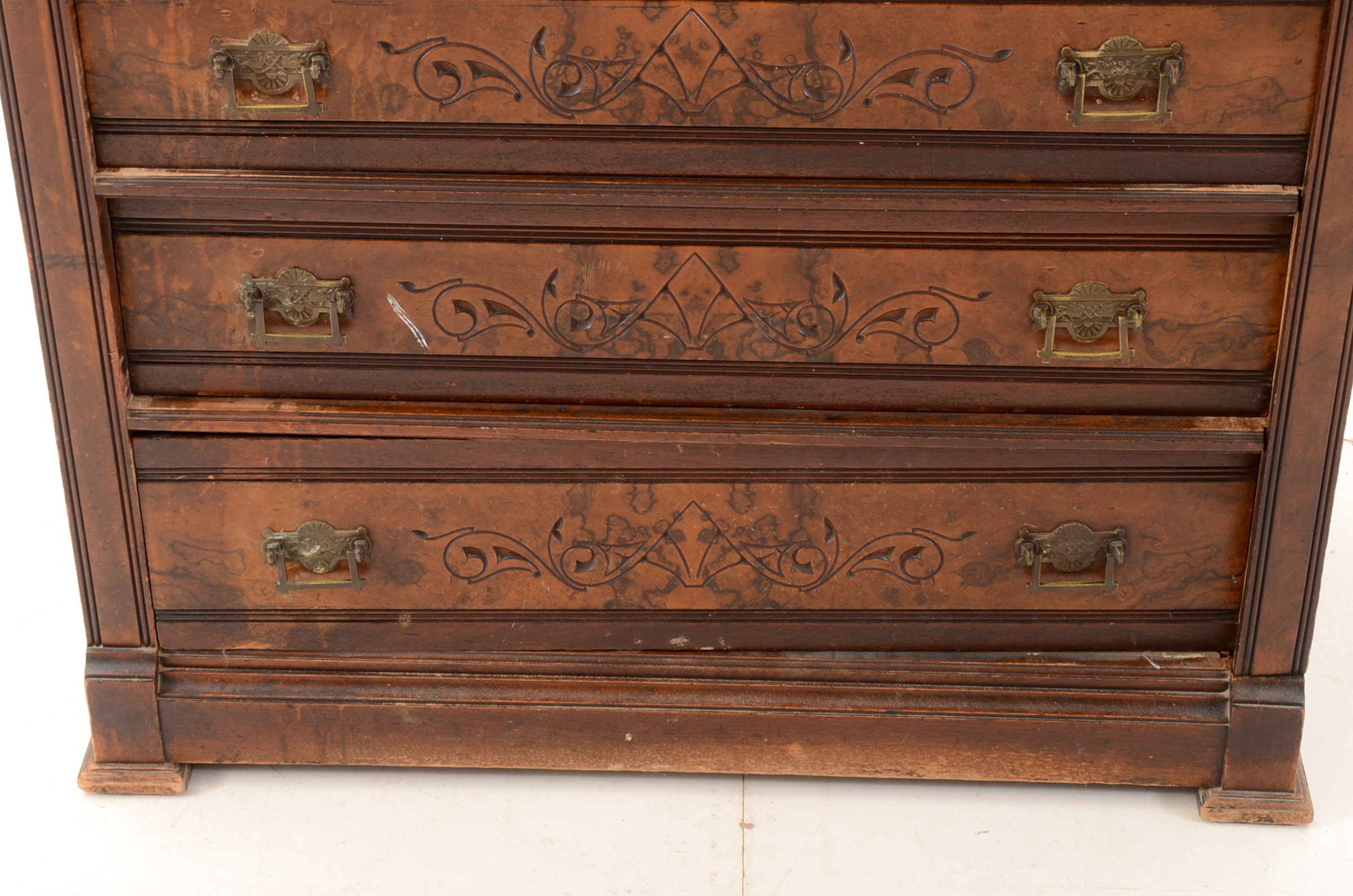 Antique Eastlake Style Chest of Drawers with Lock Bar EBTH