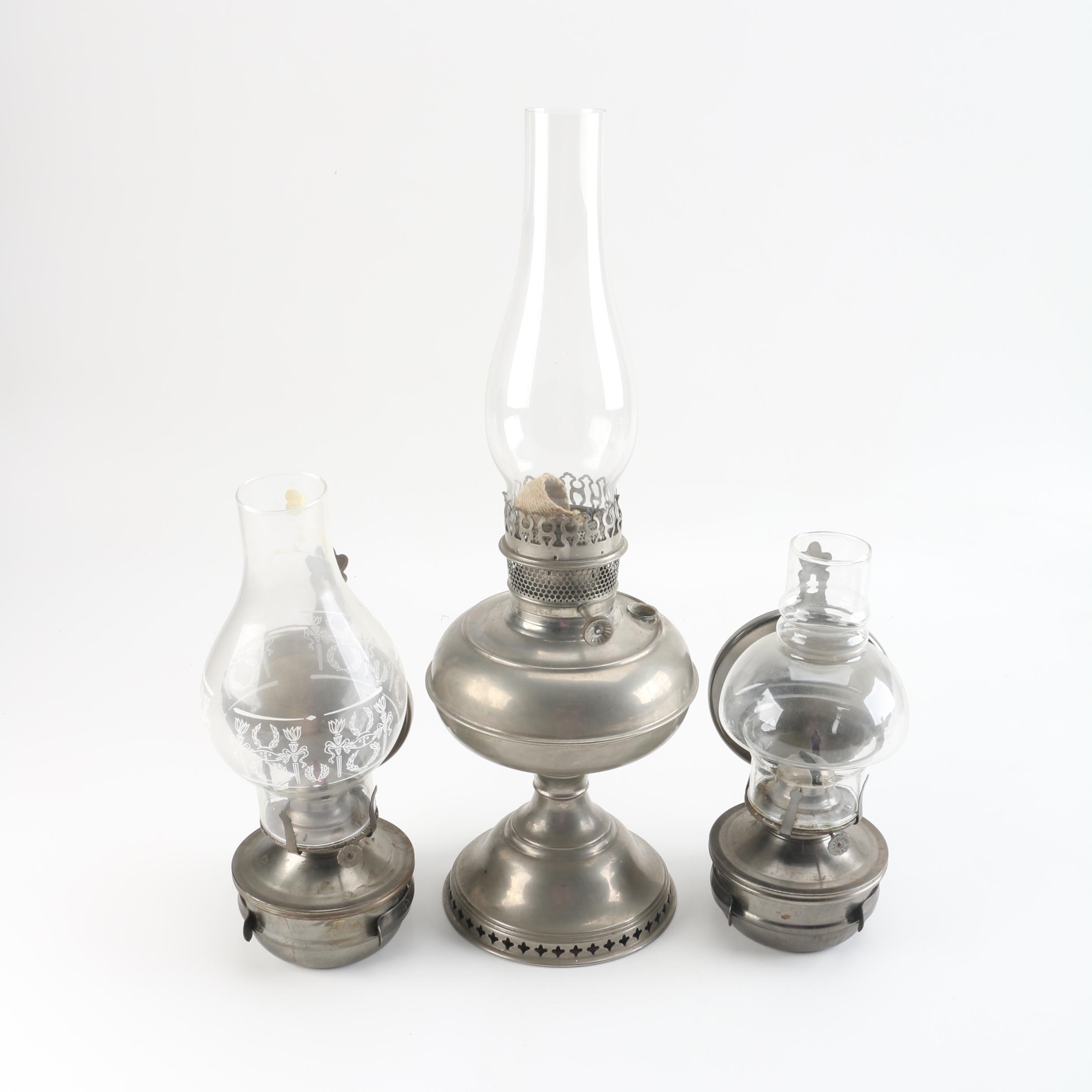 Vintage Metal Oil Lamps EBTH