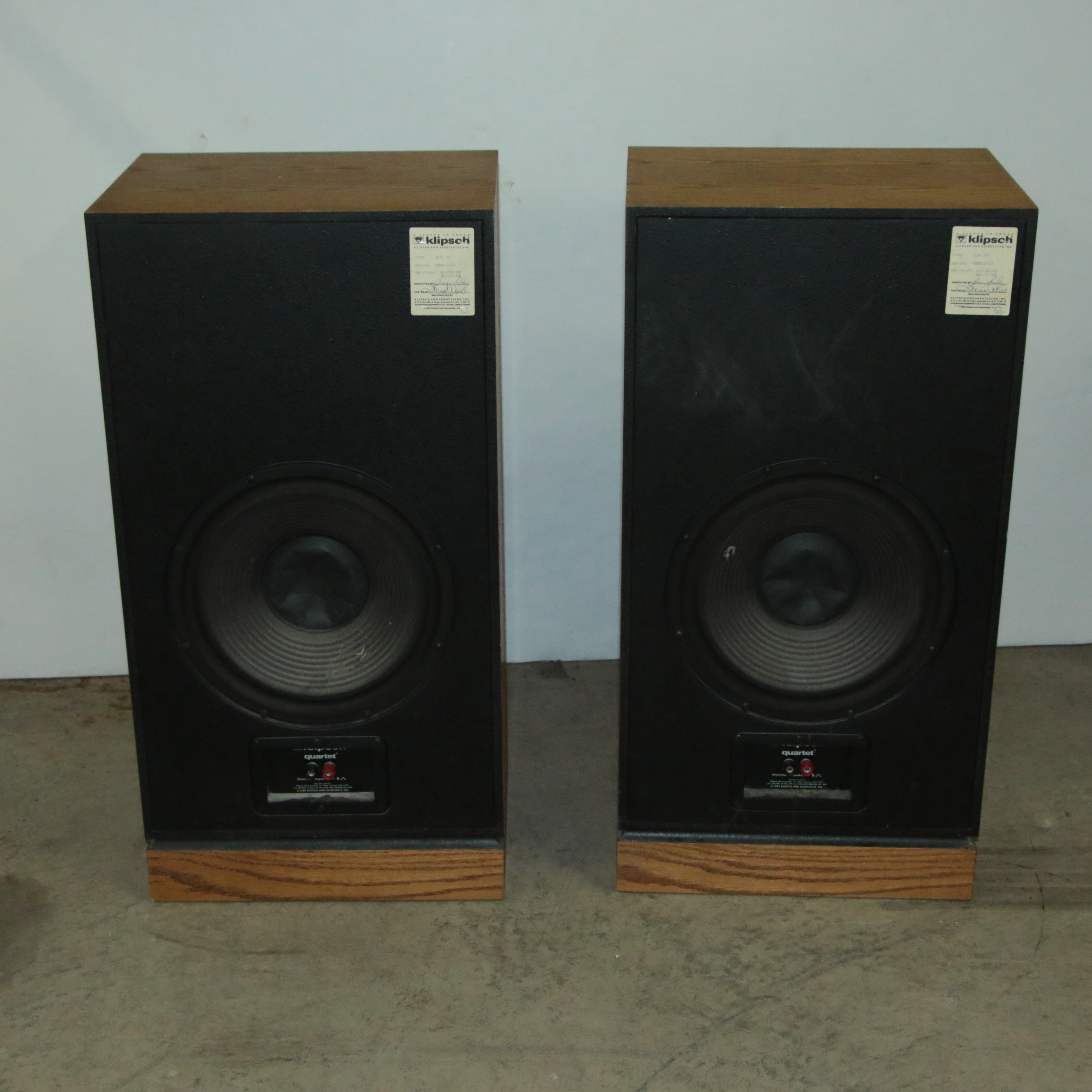 Vintage Klipsch Quartet Floorstanding Speakers EBTH