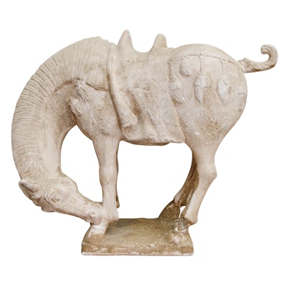 Cast Plaster Horse Attributed to Salvatore Pietra