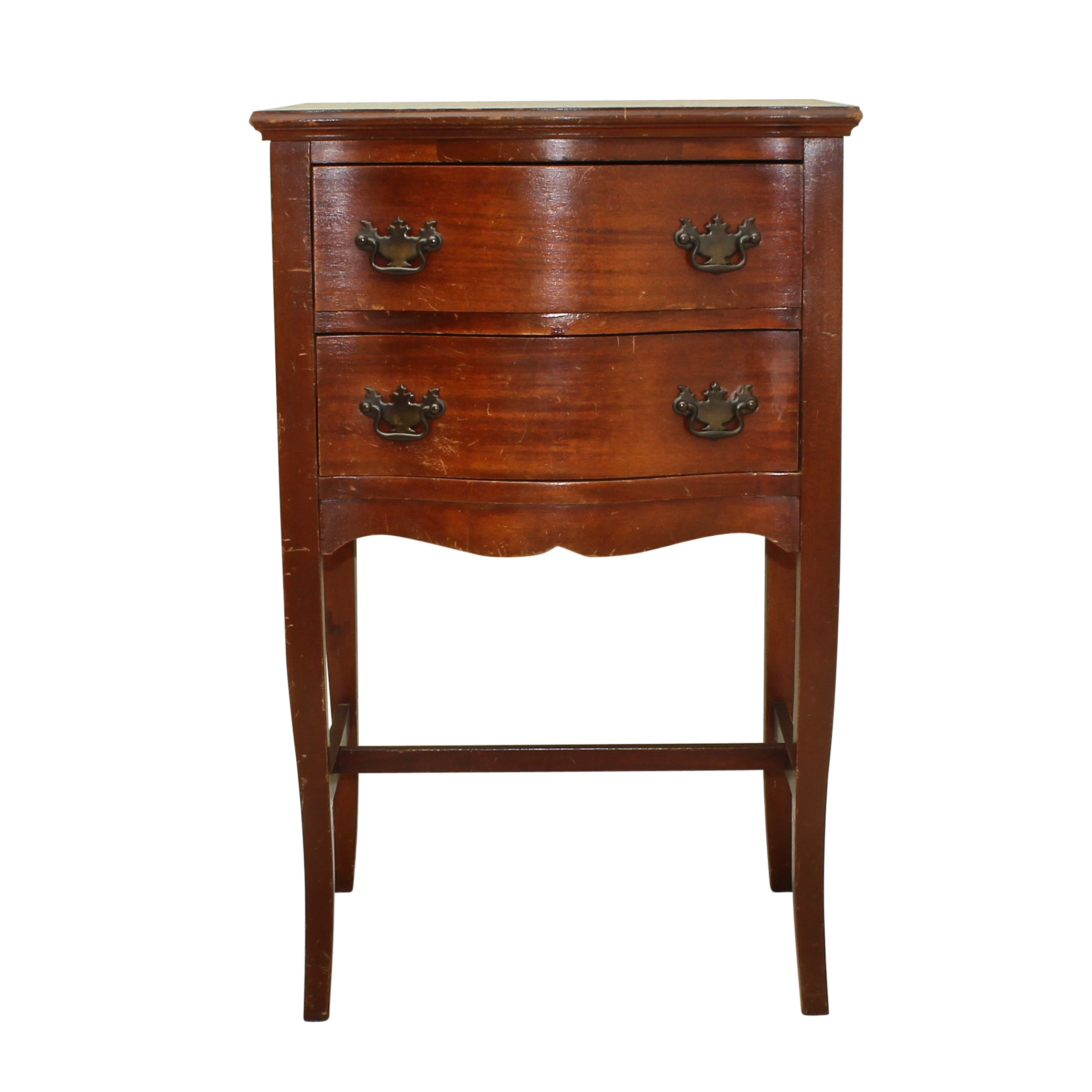 Antique Mahogany Bed Side Table EBTH