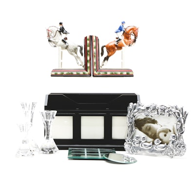Villeroy & Bach Crystal Candlesticks and Assorted Decor Villeroy & Bach Crystal Candlesticks and Assorted Decor