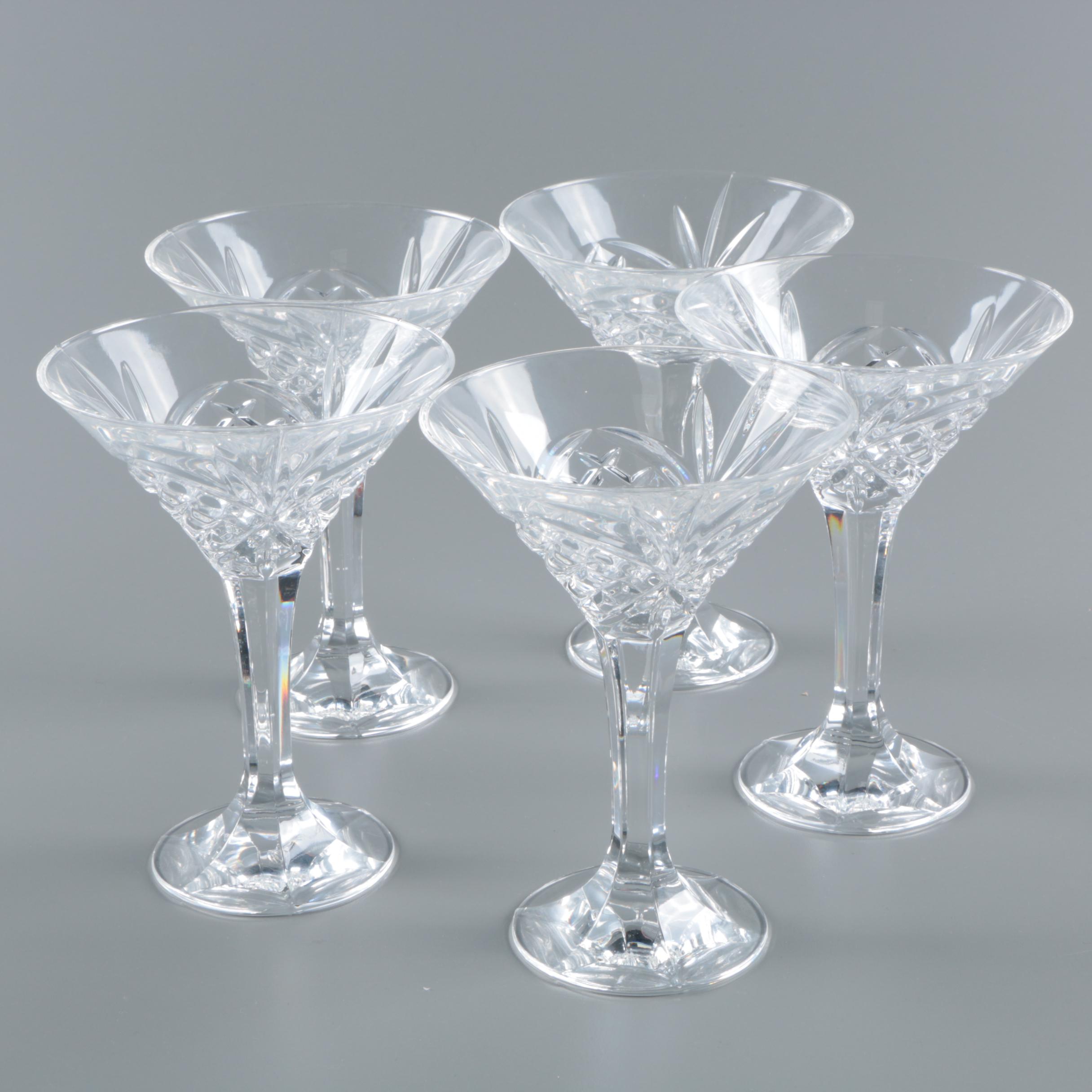 Godinger "Dublin" Shannon Collection Crystal Martini Glasses EBTH